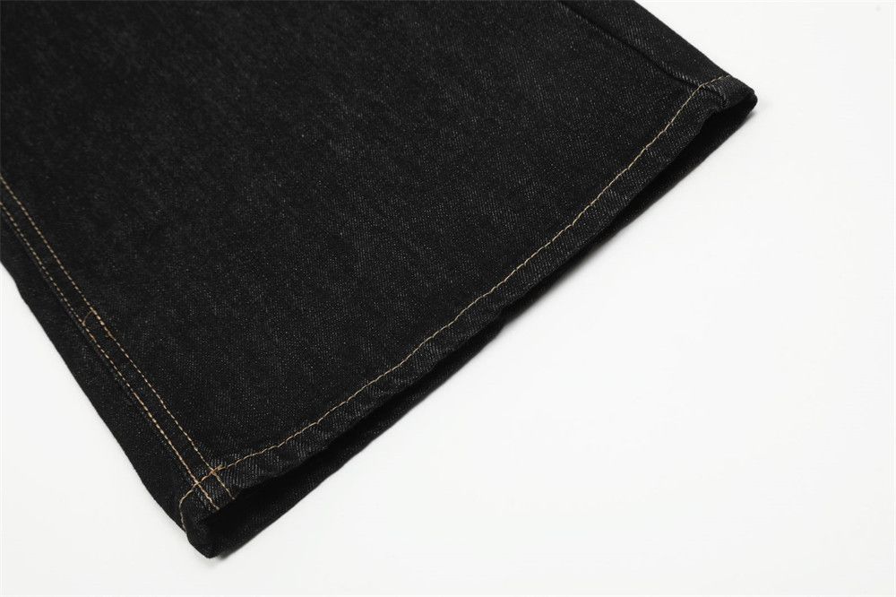 Japanese Brand Trendy men's contrasting stitched loose casual jeans Size US 32 / EU 48 - 6 Thumbnail