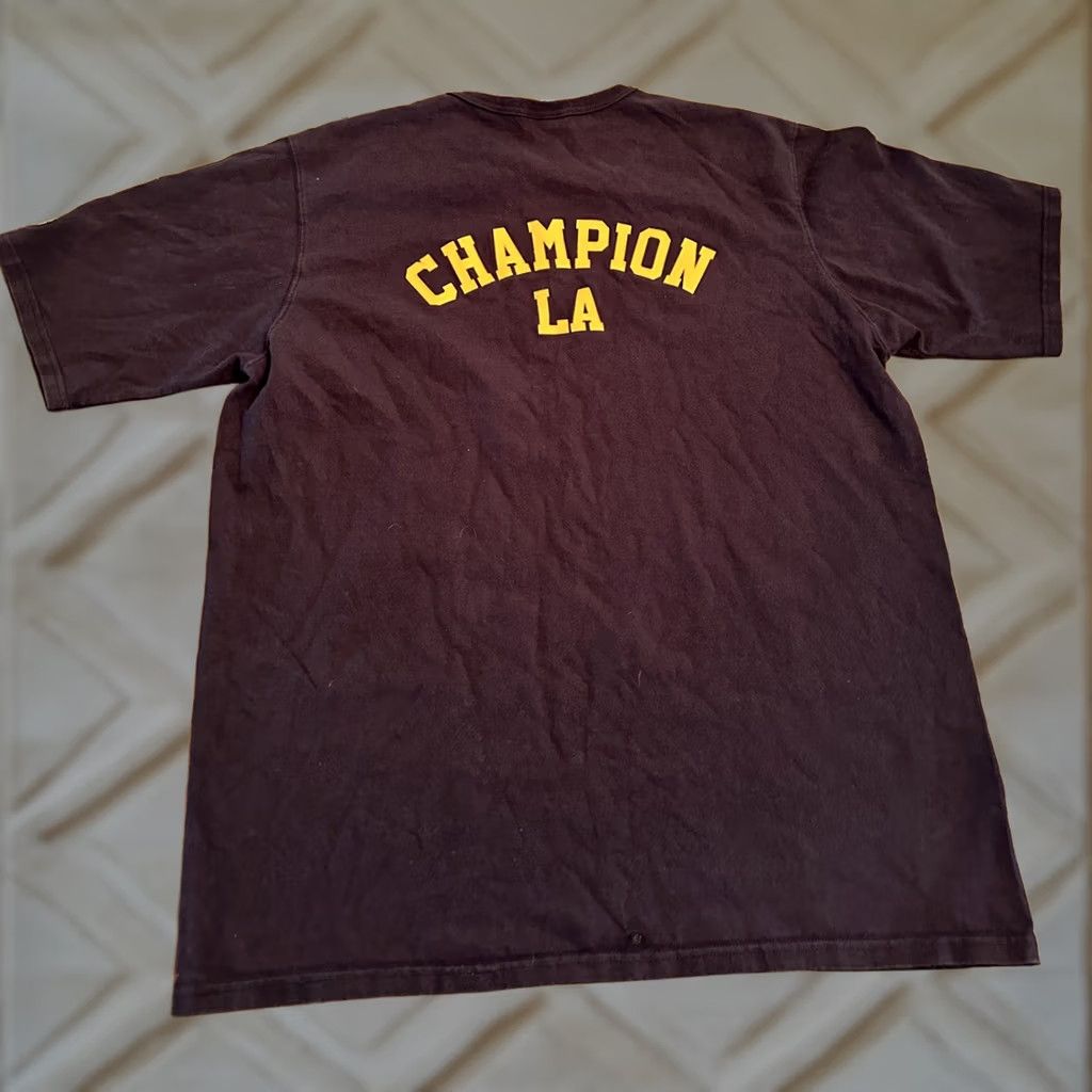 Champion VINTAGE Men’s blue Champion LA Stitched Embroidered Blue Shirt 2XL Mens Shirt 2XL Blue Embroidered Stitch LA Champion Size US XXL / EU 58 / 5 - 1 Thumbnail