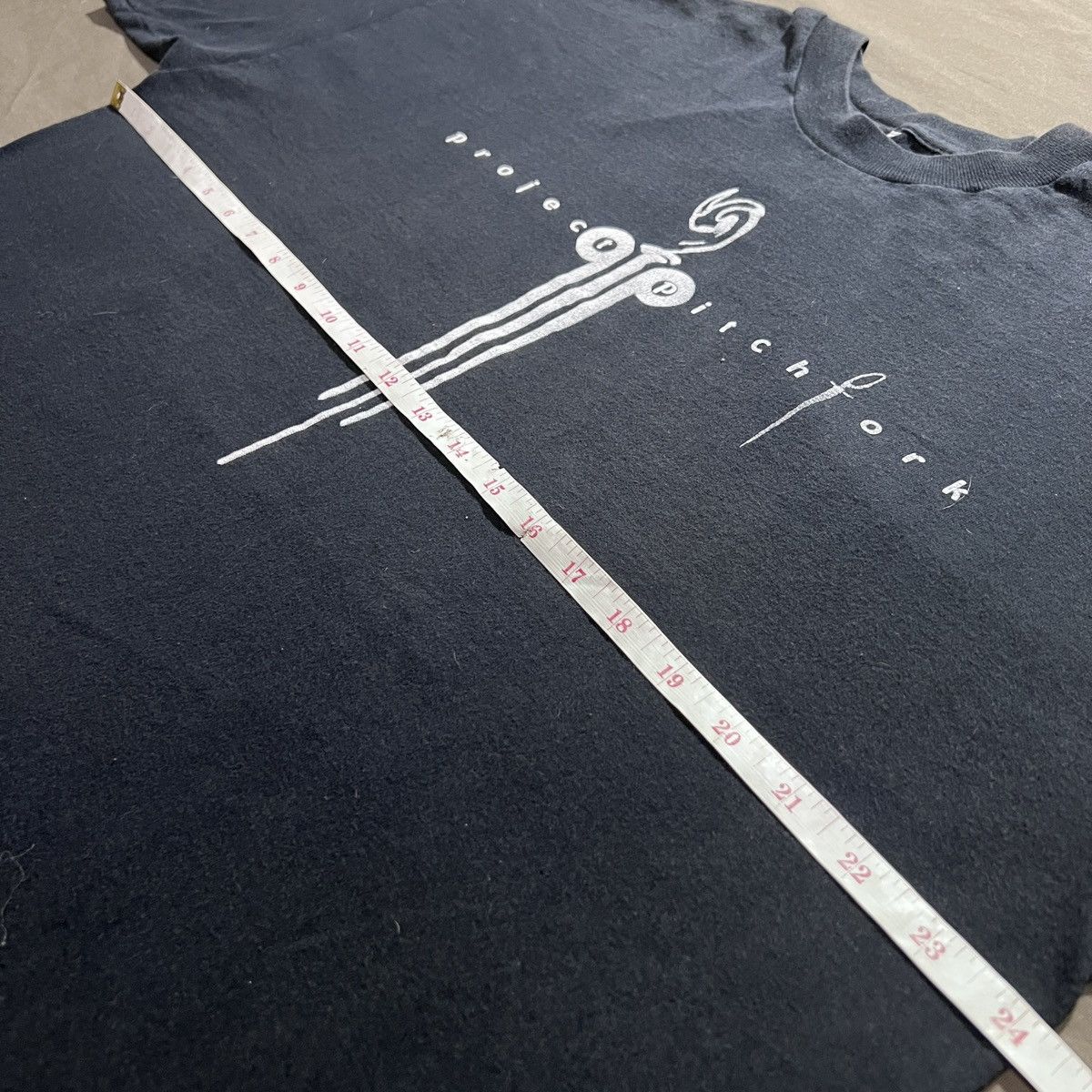 Band Tees Vintage 90s PROJECT PITCHFORK Tee XL Electro-industrial EBM Size US XL / EU 56 / 4 - 6 Thumbnail