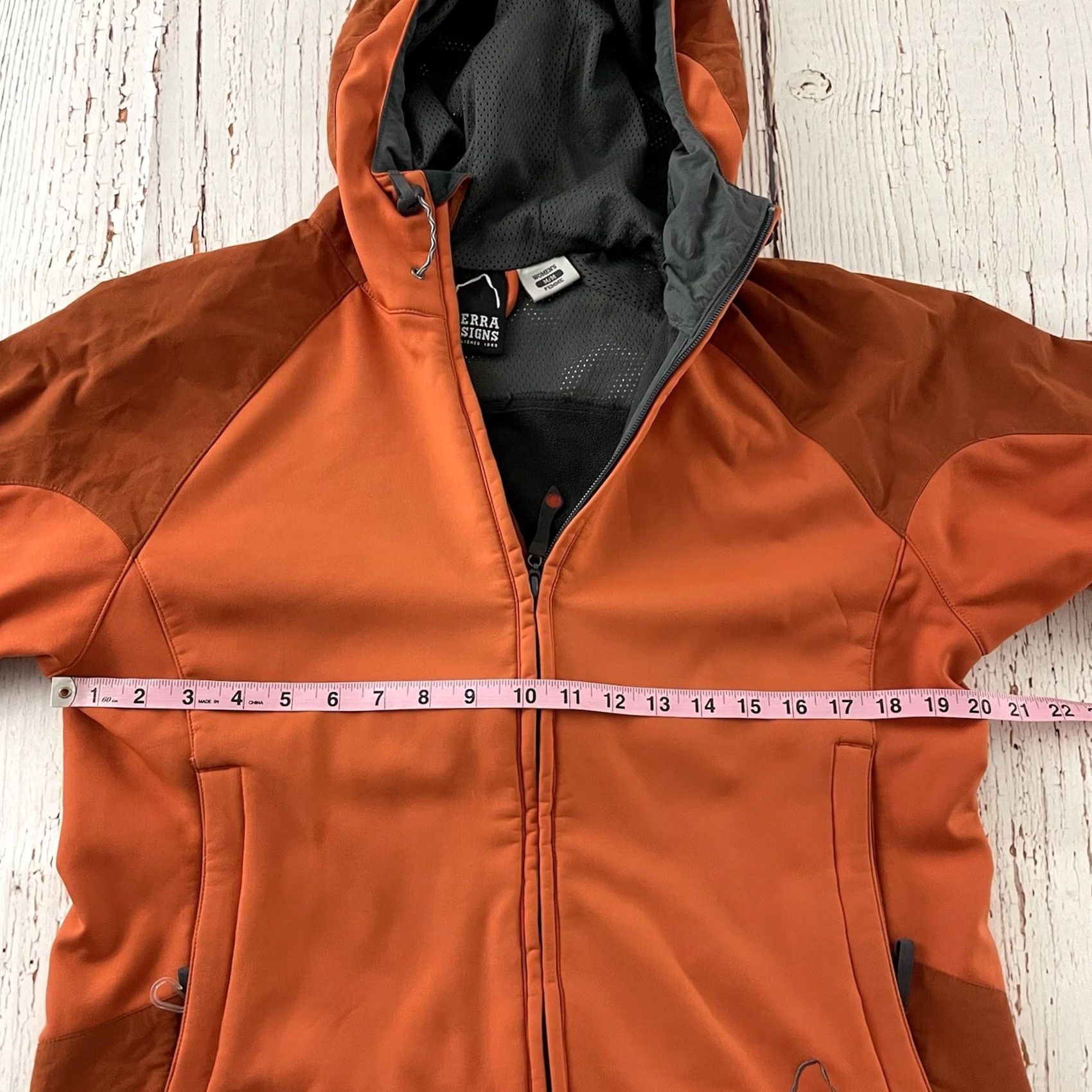 Sierra Designs Sierra Designs Jacket Womens M Orange Full Zip Hooded Fleece Lined Exterior Polyester Outdoor Style Basic Jacket Size M / US 6-8 / IT 42-44 - 6 Thumbnail