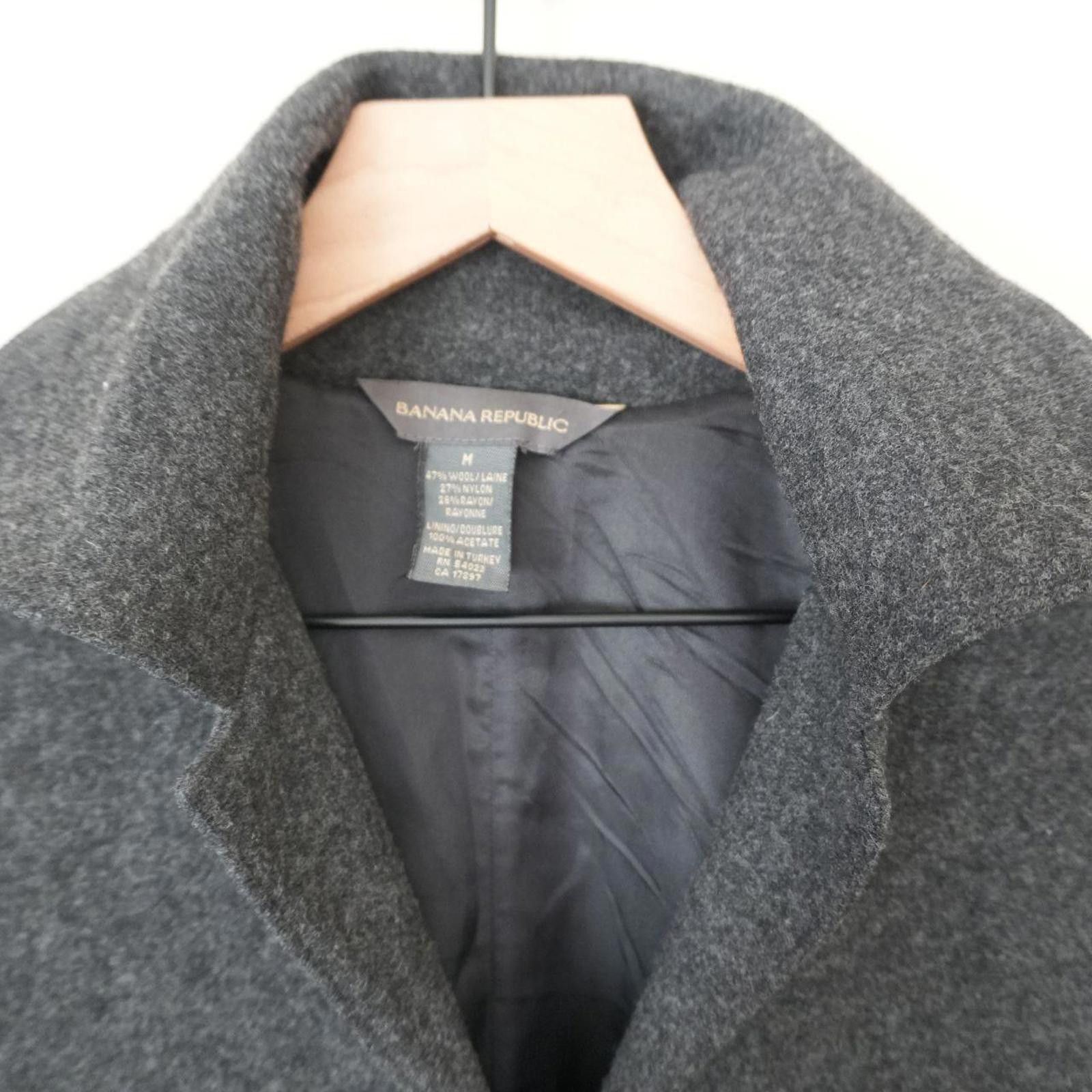 Banana Republic Banana Republic Coat Women's M Grey Wool Blend Lining Size M / US 6-8 / IT 42-44 - 3 Thumbnail