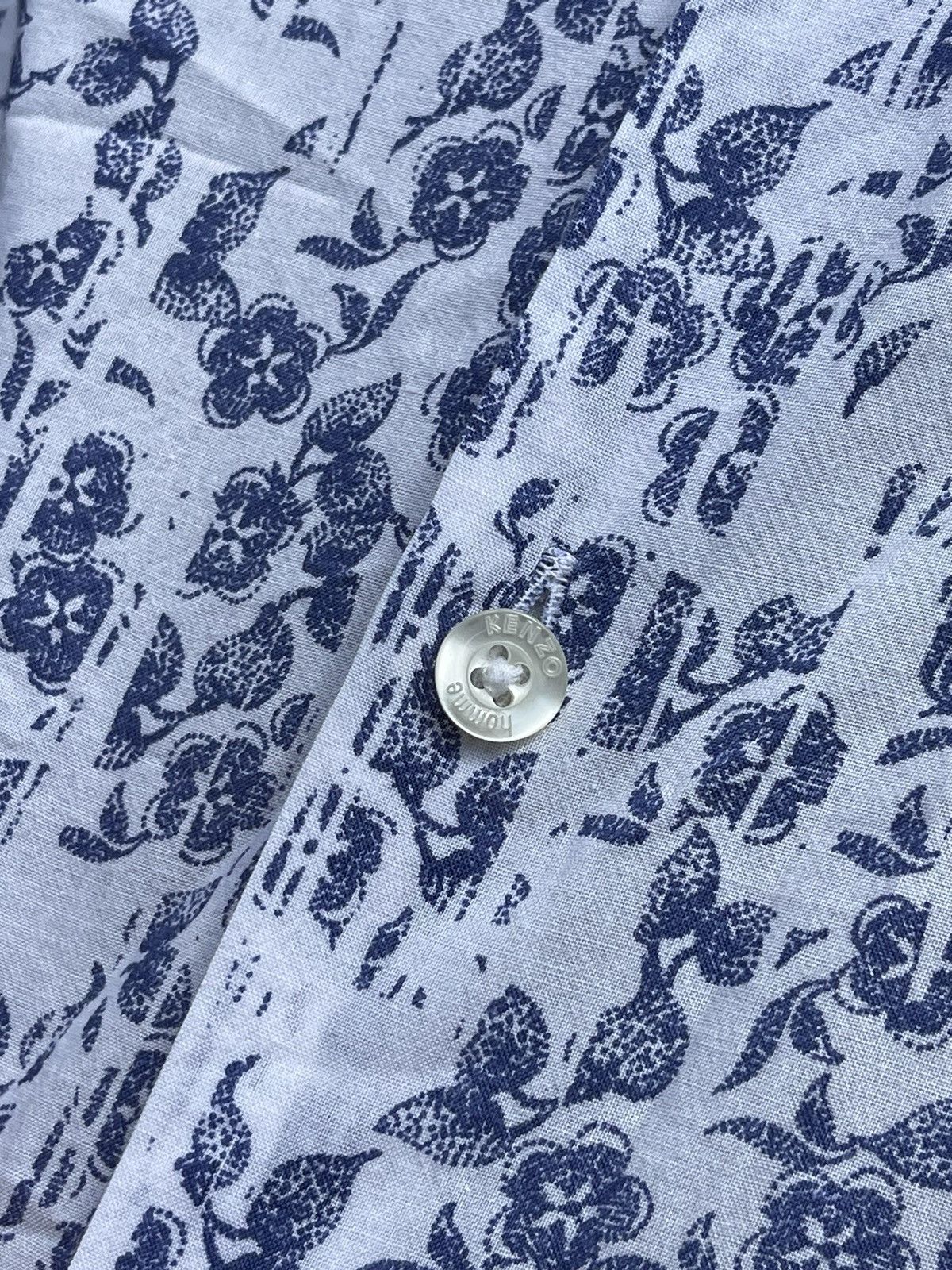Kenzo Kenzo Homme flovers print shirt luxury Size US L / EU 52-54 / 3 - 8 Thumbnail