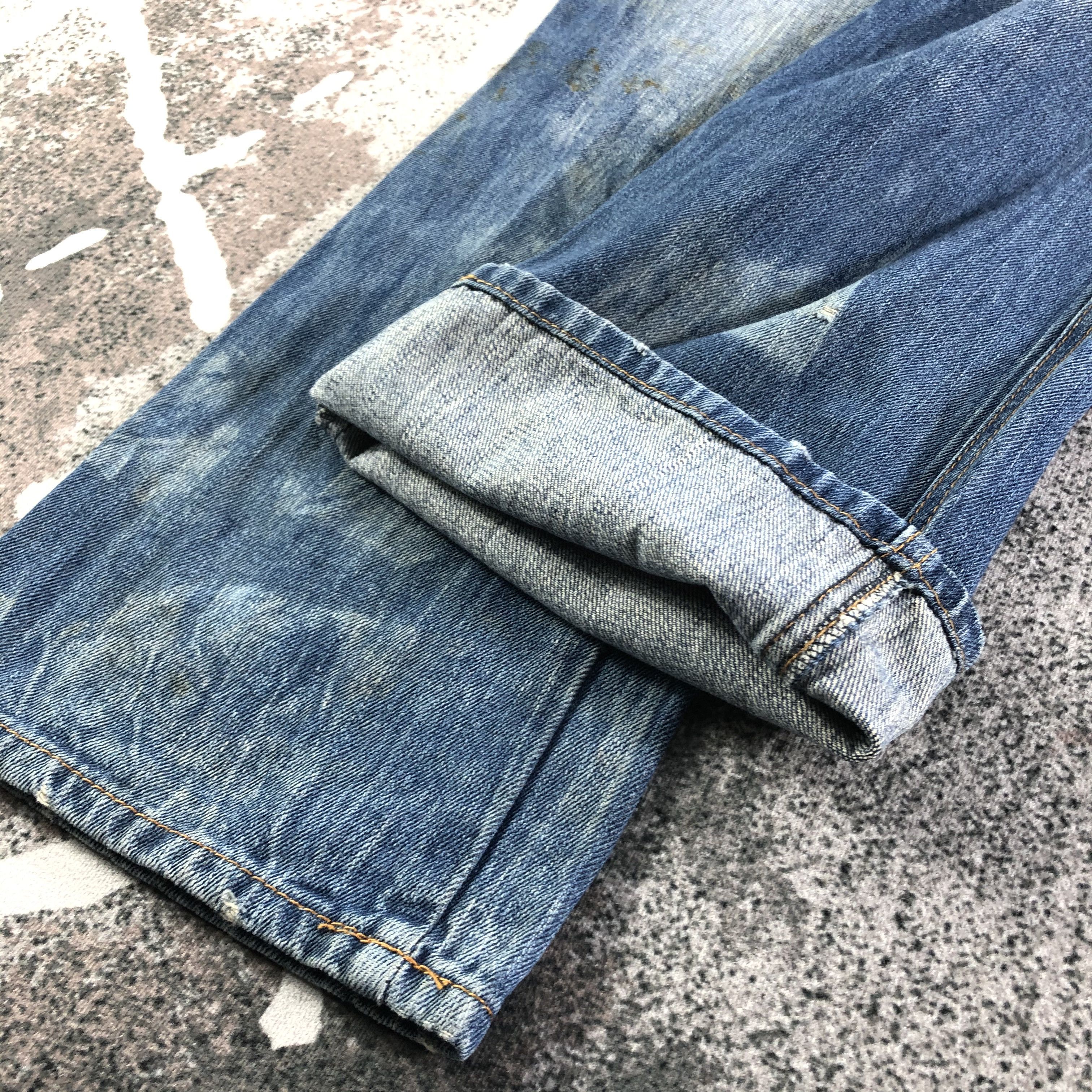 Japanese Brand Vintage Japanese Punk Jeans Spike Denim KJ2564 Size US 31 - 5 Thumbnail