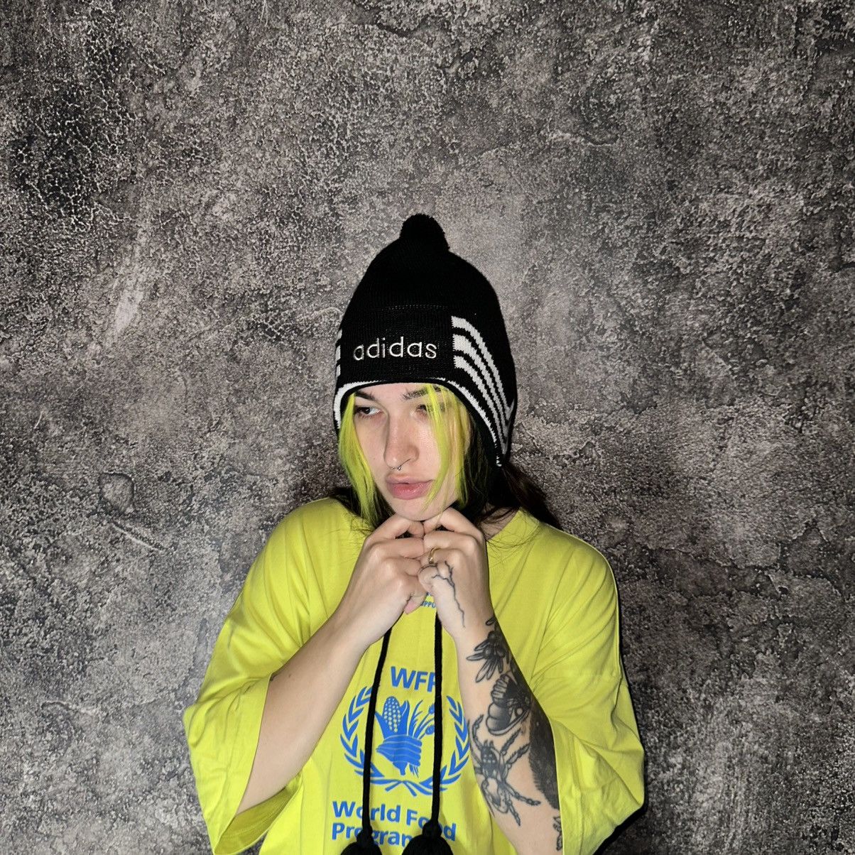 Adidas Vintage Very Rare Adidas Earflap Hat Size ONE SIZE - 2 Thumbnail