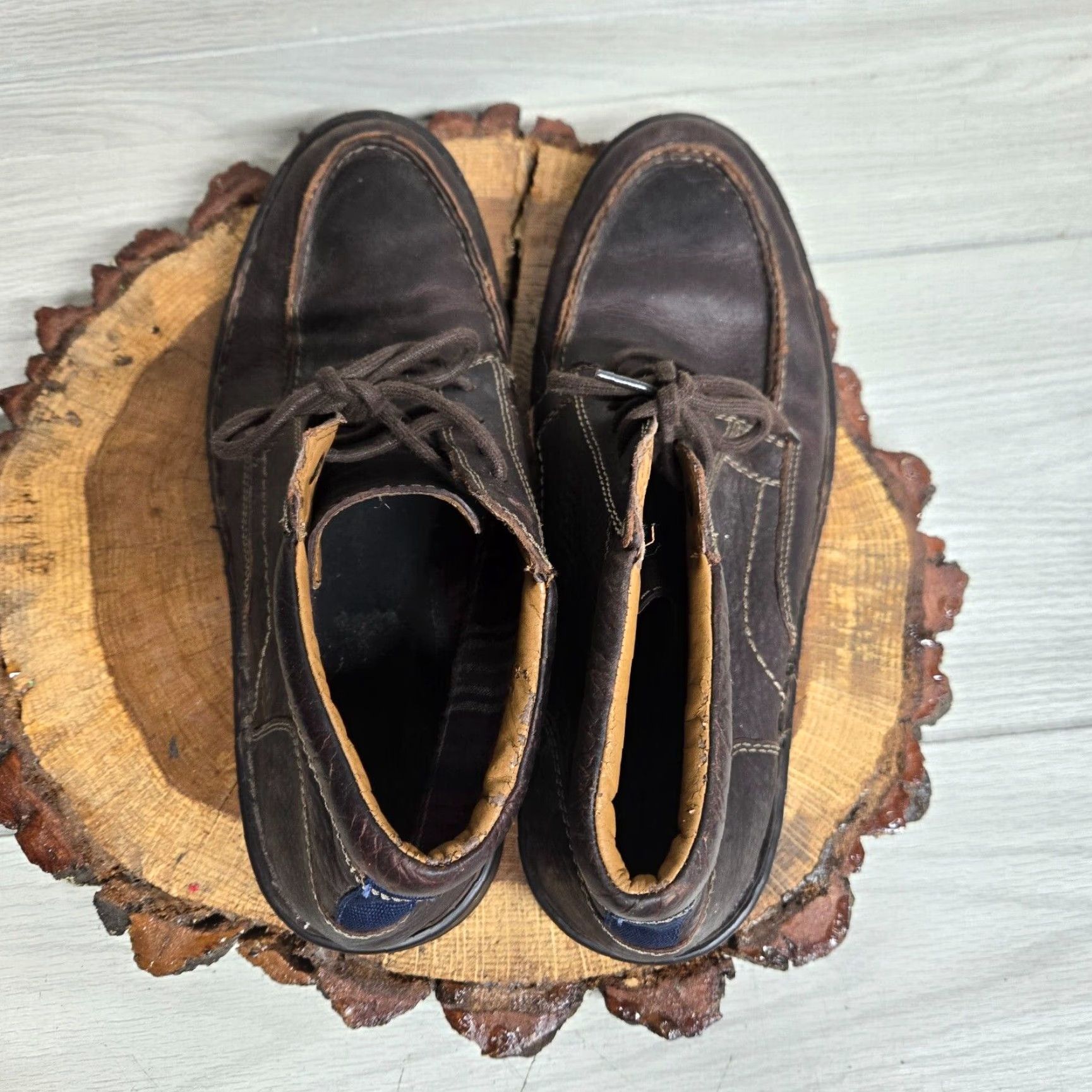Clarks Collection by Clarks Men's Brown Leather Chukka Boots Ankle Shoes Size 12 Size US 12 / EU 45 - 5 Thumbnail