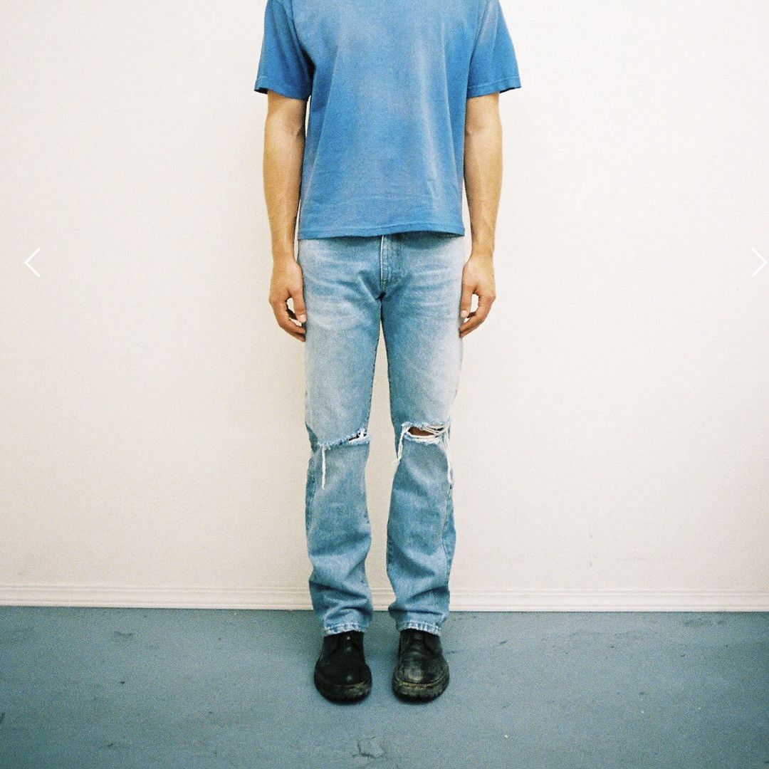 MOOJIMOOJIUS Distressed Denim Size US 32 / EU 48 - 6 Thumbnail