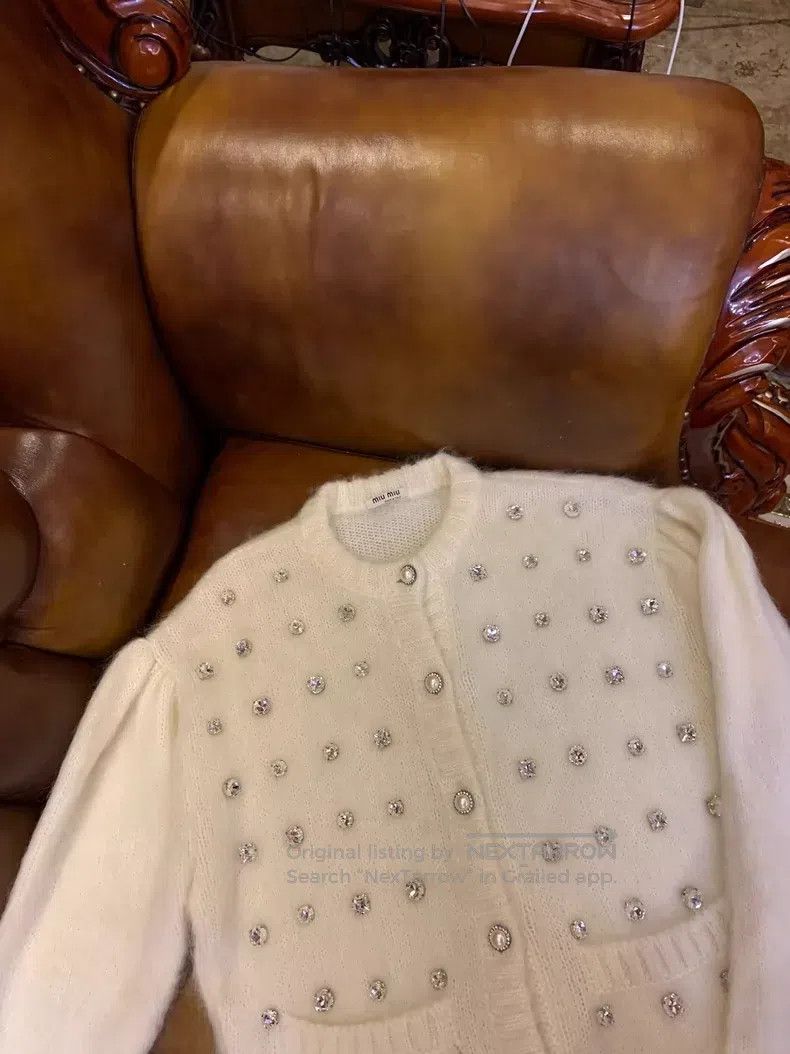 Miu Miu Miu Miu 36 Knitted coat Size S / US 4 / IT 40 - 2 Thumbnail