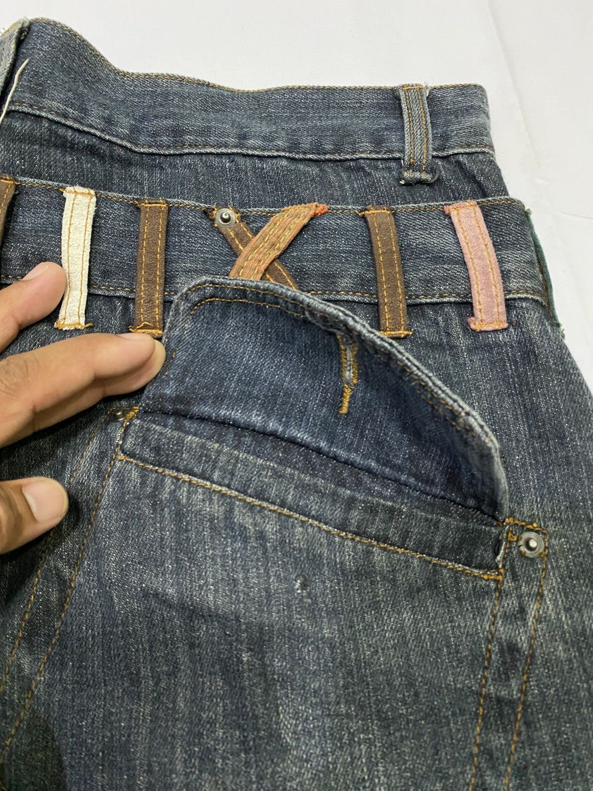 Japanese Brand Japanese Brand X Agate label ppfm style double knee jeans Size US 34 / EU 50 - 9 Thumbnail
