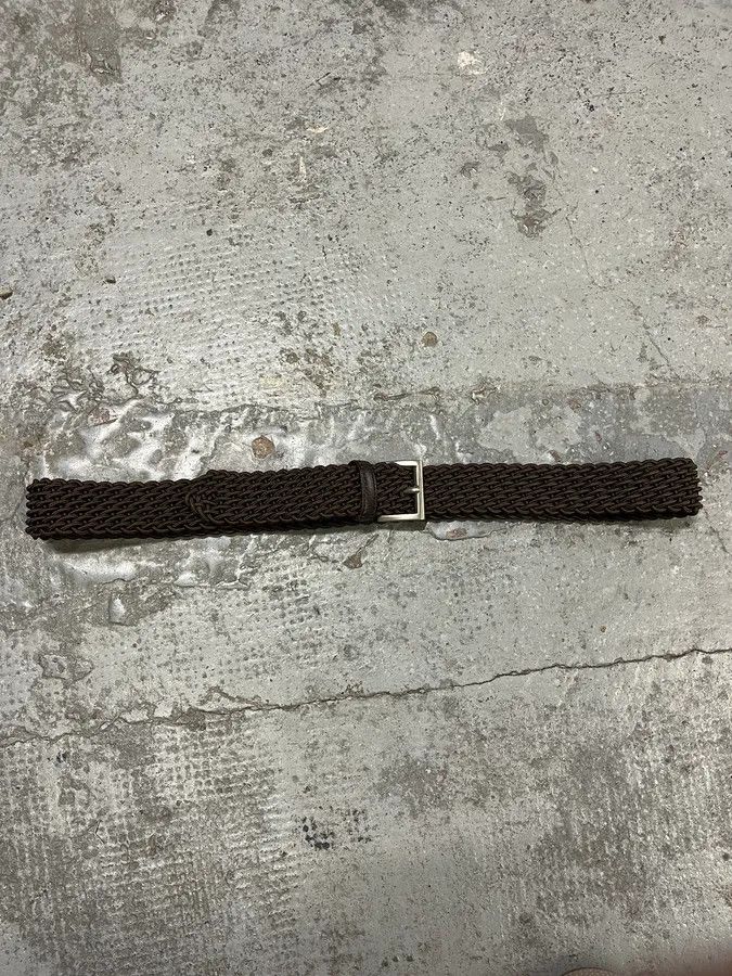 Prada Prada Brown Woven Elastic Belt Braided Size ONE SIZE - 4 Thumbnail