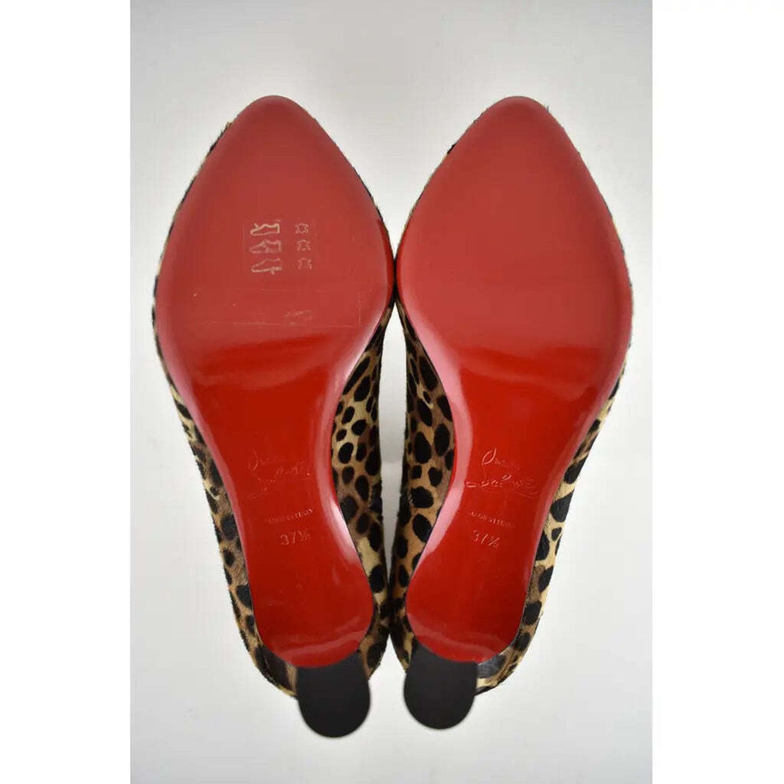 Christian Louboutin Christian Louboutin So Eleonor 85 Black Brown Leopard Pony Size US 7.5 / IT 37.5 - 11 Thumbnail