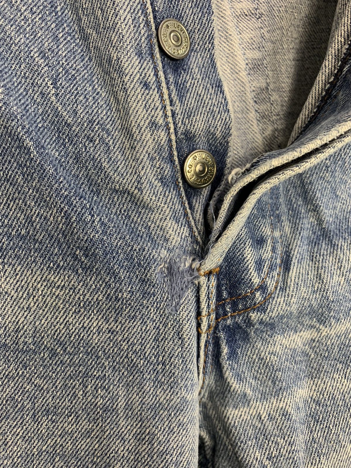 Levi's 80s 90s Levi’s Strauss 701 Indigo Denim Jeans Buttonfly Size 26" / US 2 / IT 38 - 7 Thumbnail