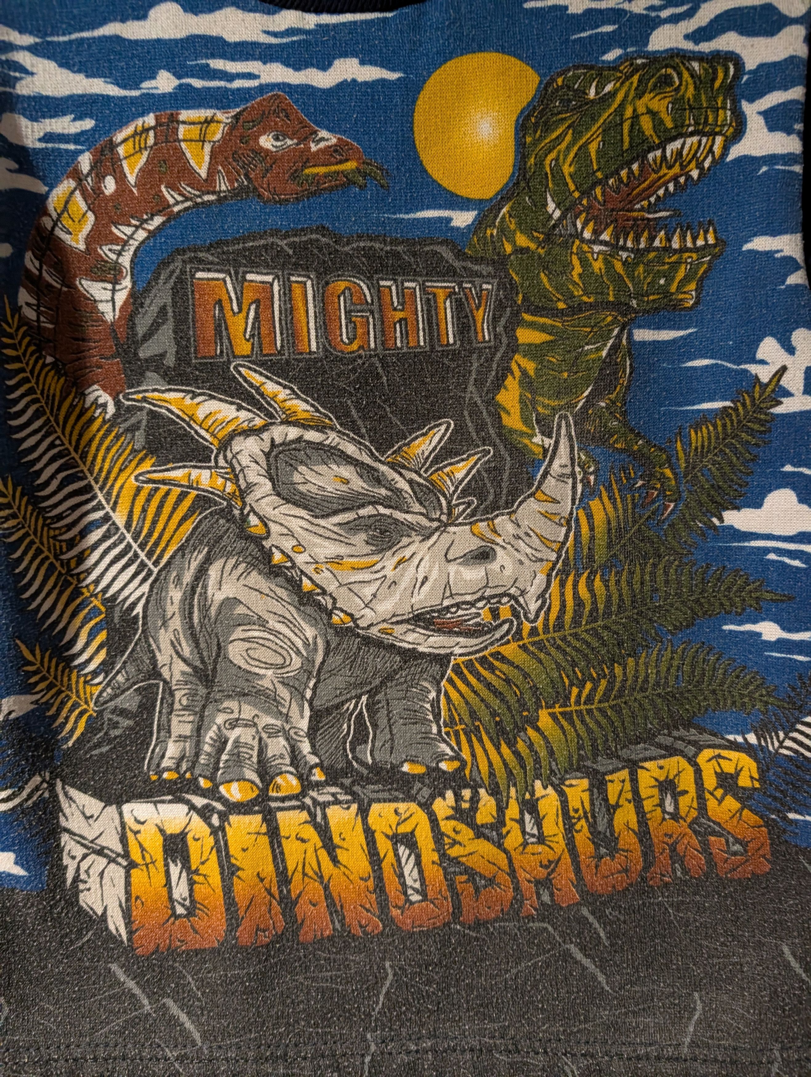 Arts & Science Vintage 90s Mighty Dinosaurs T-Rex Kids Size 6 Sweatshirt Size US M / EU 48-50 / 2 - 2 Thumbnail