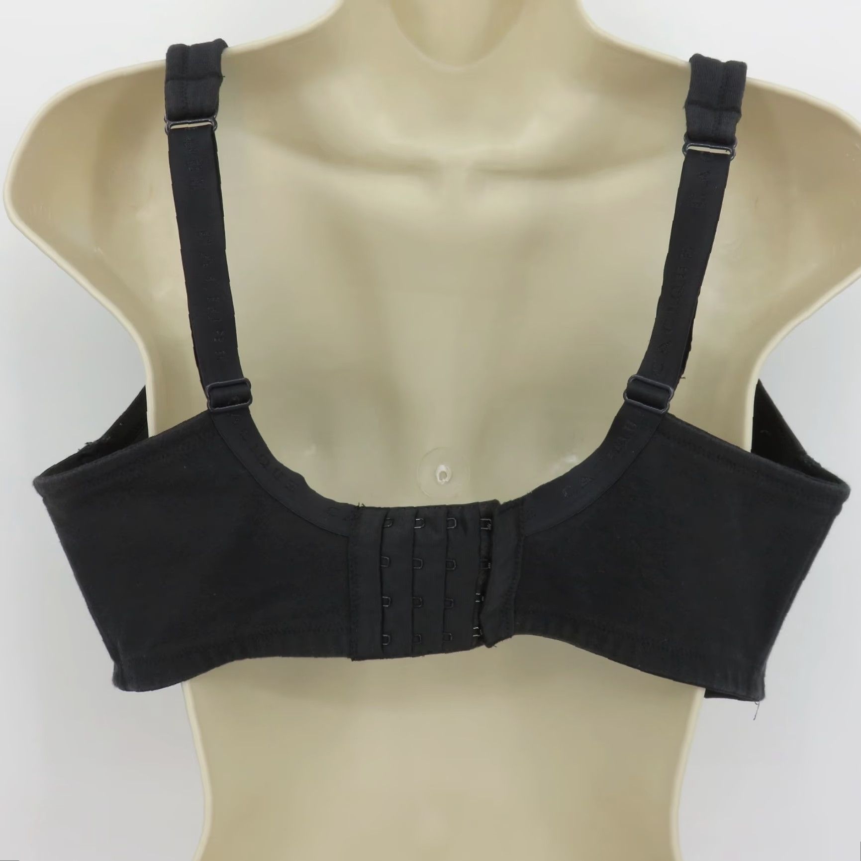 Vintage Cacique Bra 38F Black Lightly Lined Full Coverage Underwire Women Size ONE SIZE - 5 Thumbnail