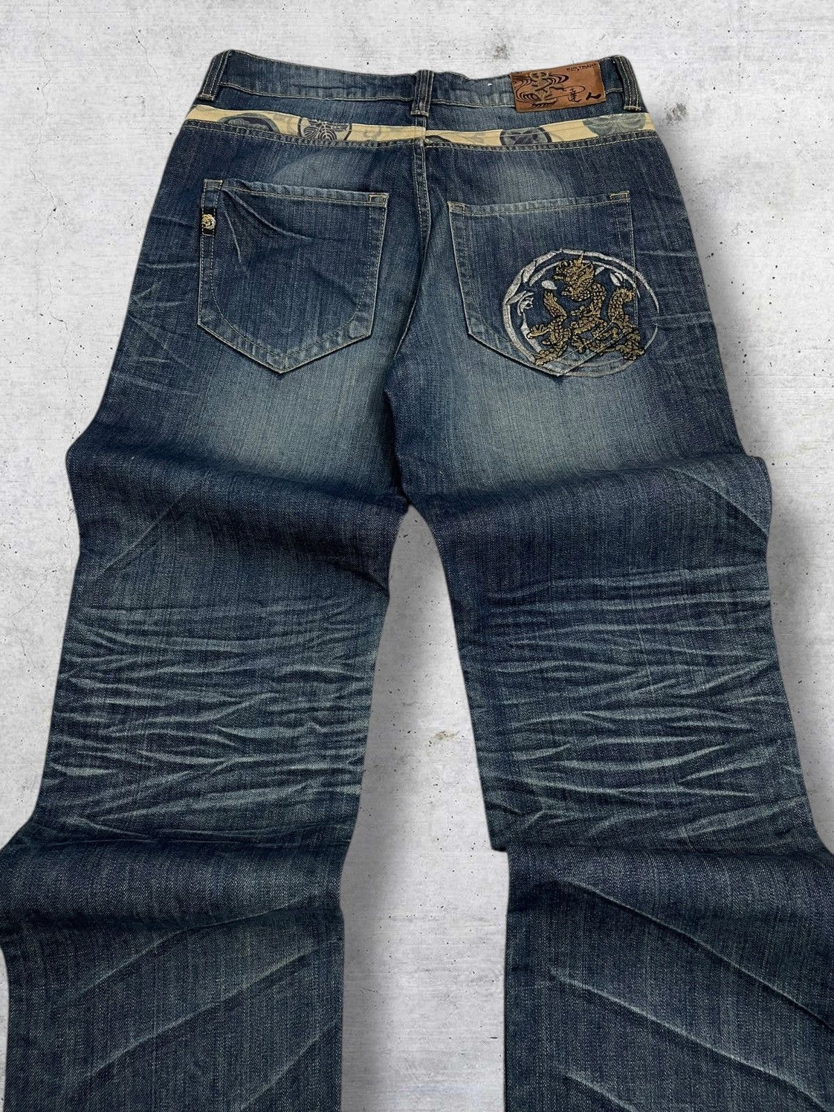 Tornado Mart VINTAGE OSAKA TRAIN TRADITIONAL CLASSIC RAW DISTRESSED DENIM Size US 30 / EU 46 - 12 Thumbnail