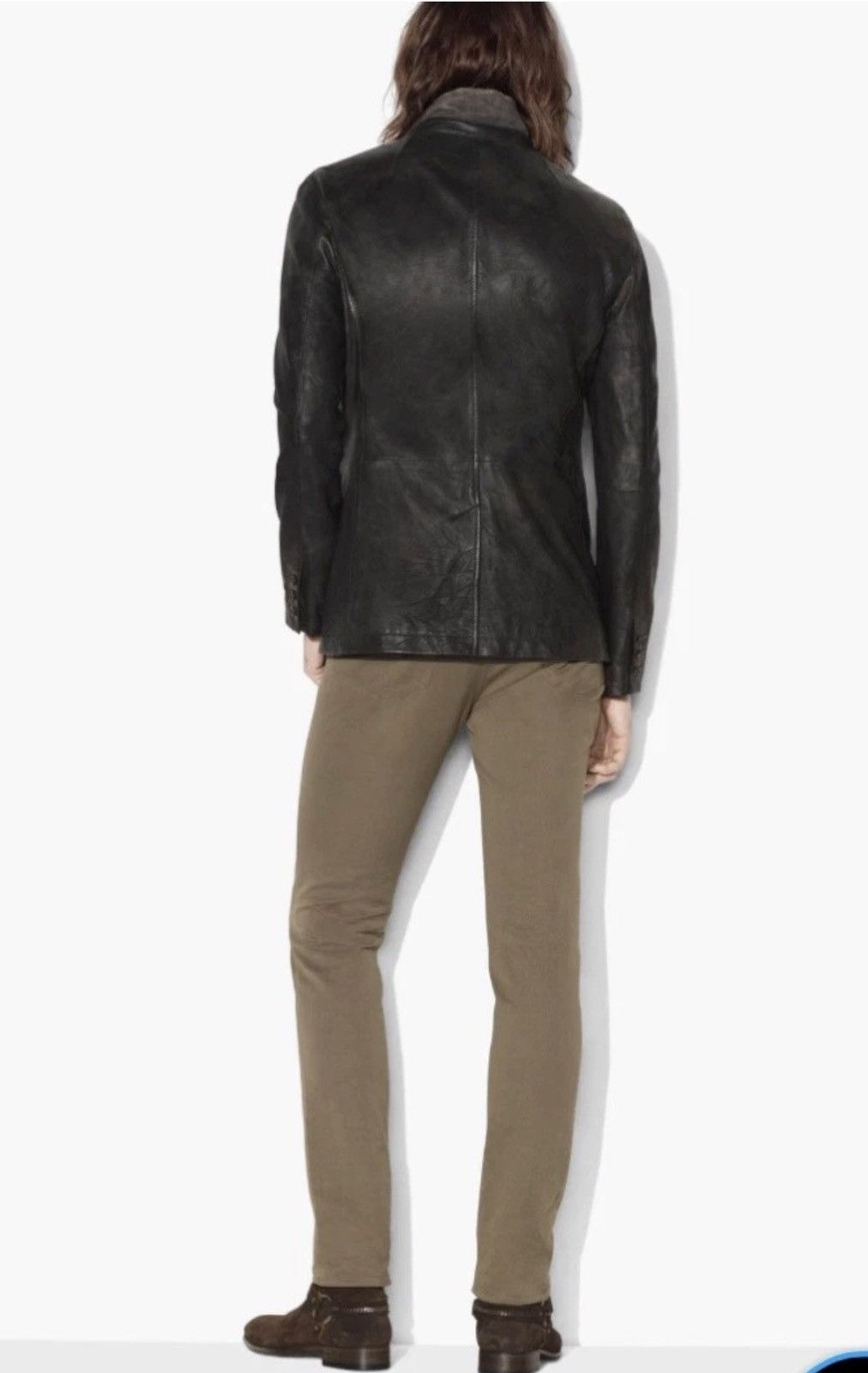John Varvatos Vintage inspired Leather Jacket EU 46 USA 36. Size US S / EU 44-46 / 1 - 4 Thumbnail