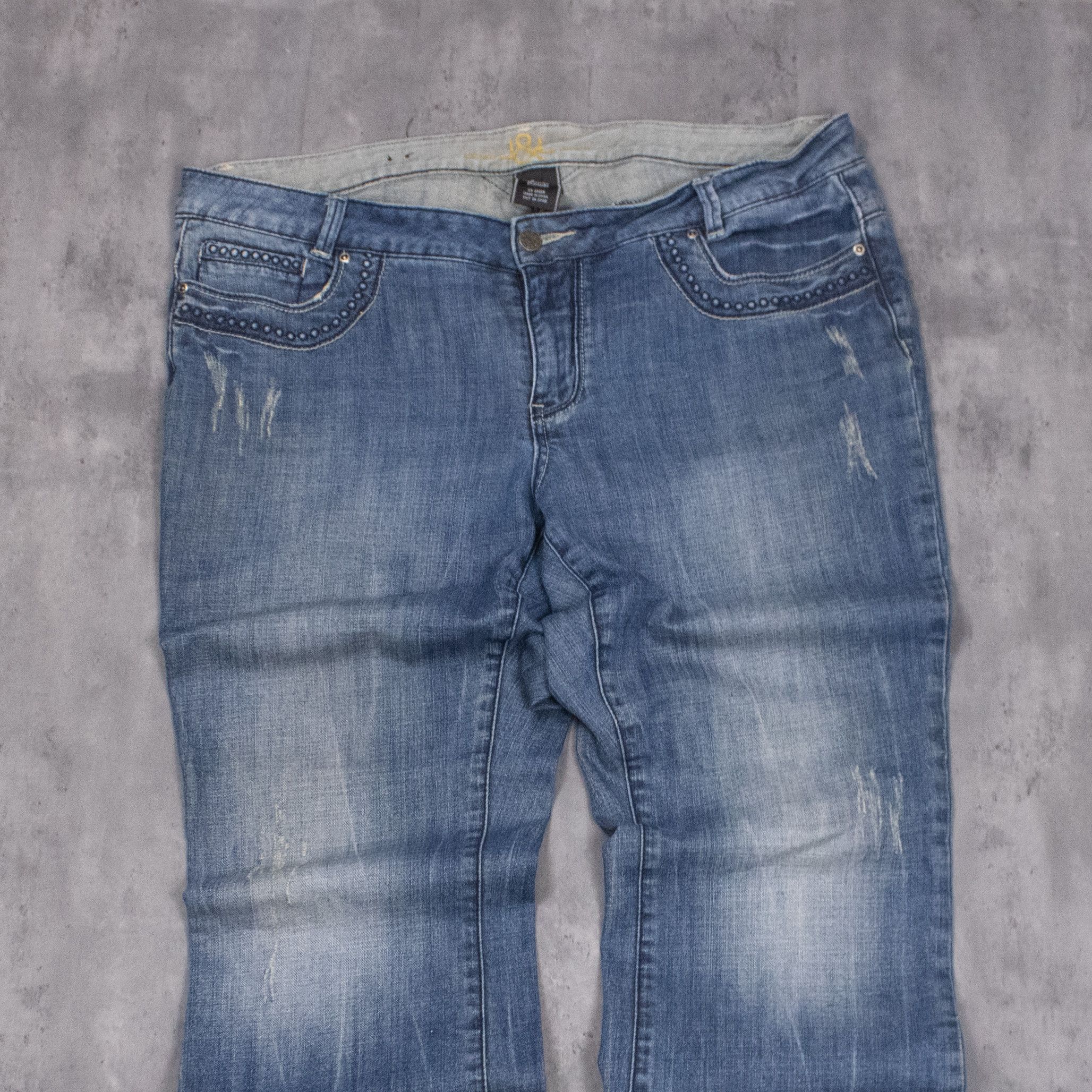 True Religion VTG Y2K Love & Legend Bootcut Low Rise Denim Jeans Size US 40 / EU 56 - 4 Thumbnail