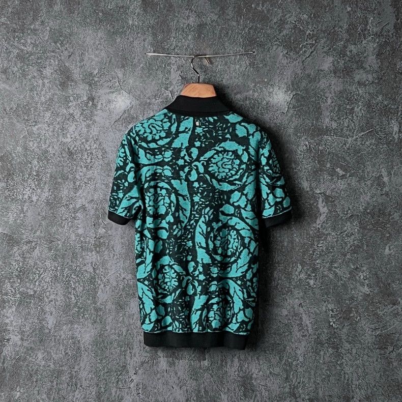 Versace Versace Color-blocking short-sleeved polo shirt Size US XS / EU 42 / 0 - 2 Thumbnail