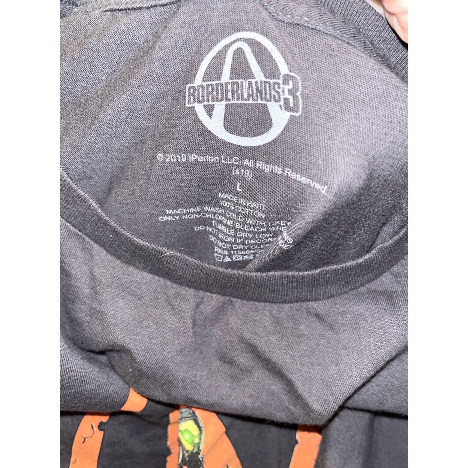 Vintage Borderlands 3 Mens Short Sleeve Graphic T-Shirt Jersey Cotton Gray Large Video Game Logo All Seasons Size US L / EU 52-54 / 3 - 3 Thumbnail