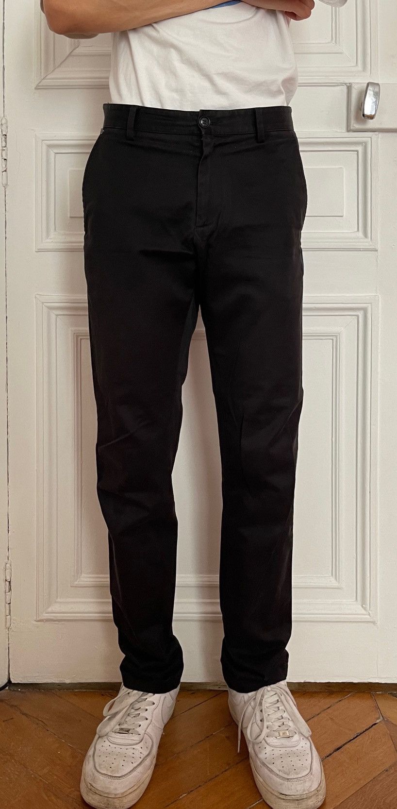 Versace Versace main line black cotton trousers pants Size US 32 / EU 48 - 1 Thumbnail