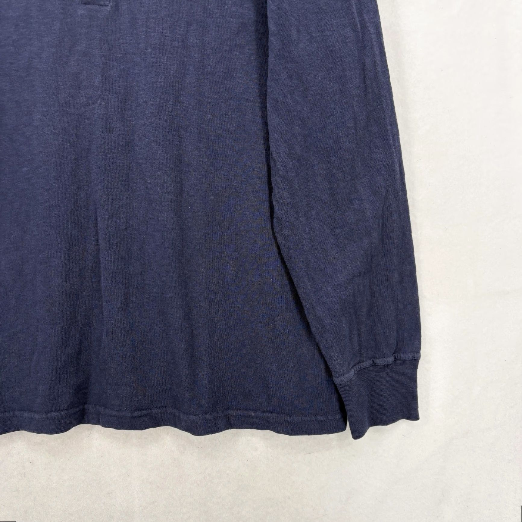 Vintage American Giant Shirt Mens 2XL Blue Cotton Long Sleeve Henley Made USA Casual Size US XXL / EU 58 / 5 - 3 Thumbnail