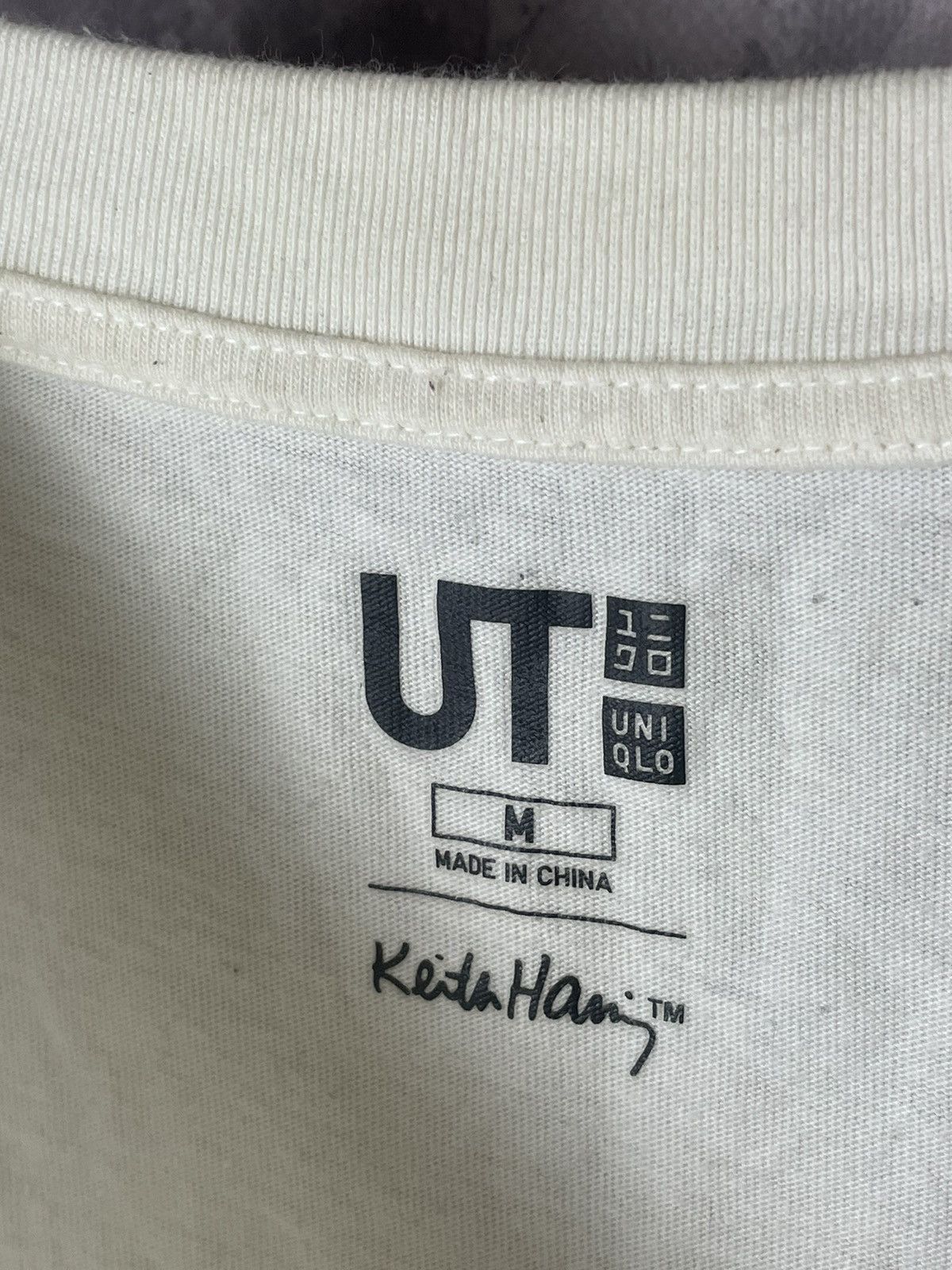 Keith Haring × Uniqlo Keith Haring Uniqlo White Graphic Coloured Print T Shirt Tee Size US M / EU 48-50 / 2 - 7 Thumbnail