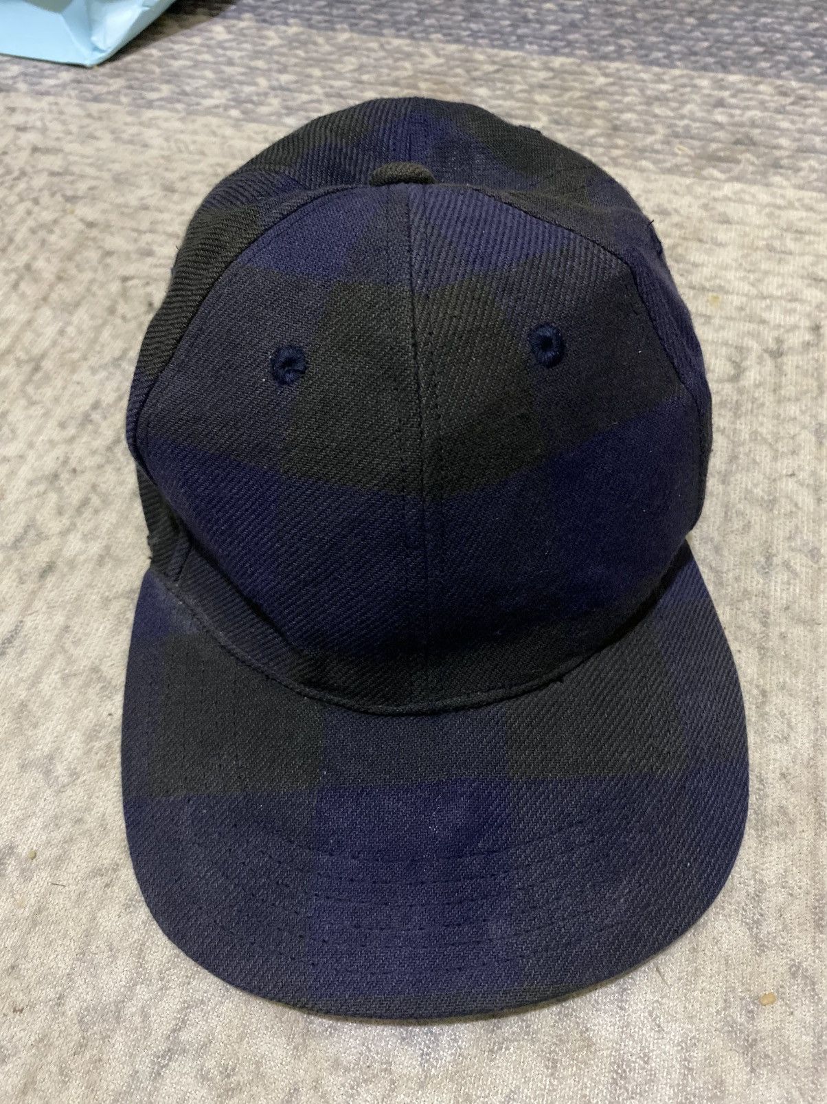Hysteric Glamour × If Six Was Nine × Japanese Brand SON OF THE CHEESE 'TOO SHY BLOCK CAP' BLUE RUSTY BLACK CLR Size ONE SIZE - 1 Thumbnail
