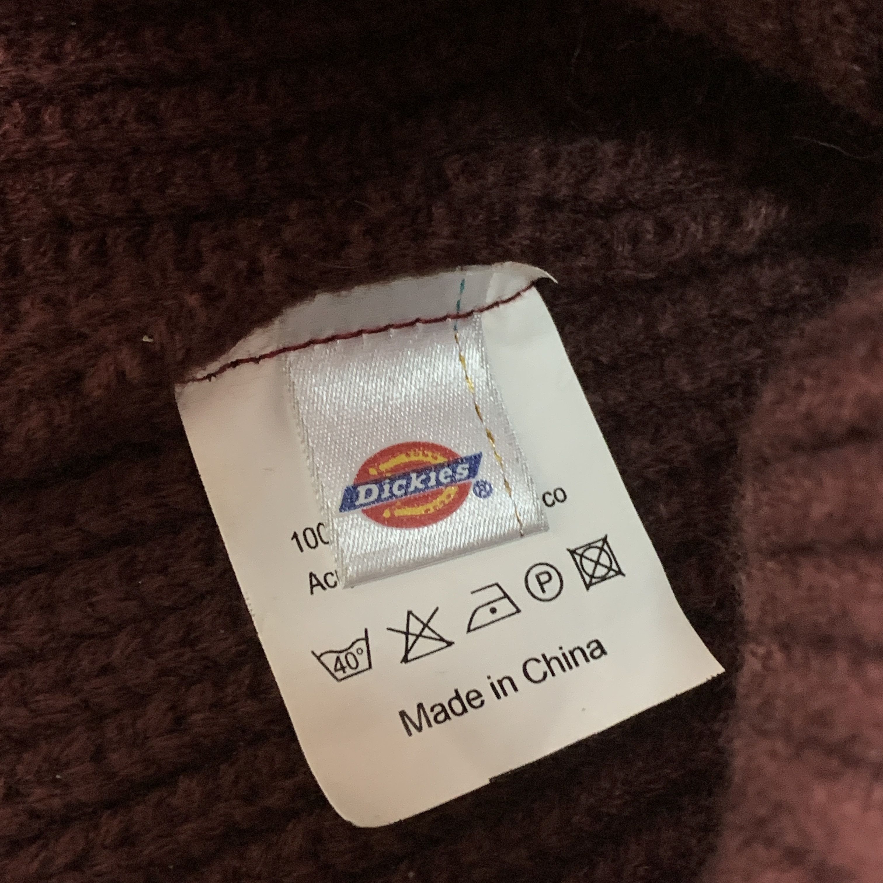 Dickies Dickies Knit Burgundy Pom-Pom Beanie Winter Hat Size ONE SIZE - 6 Thumbnail