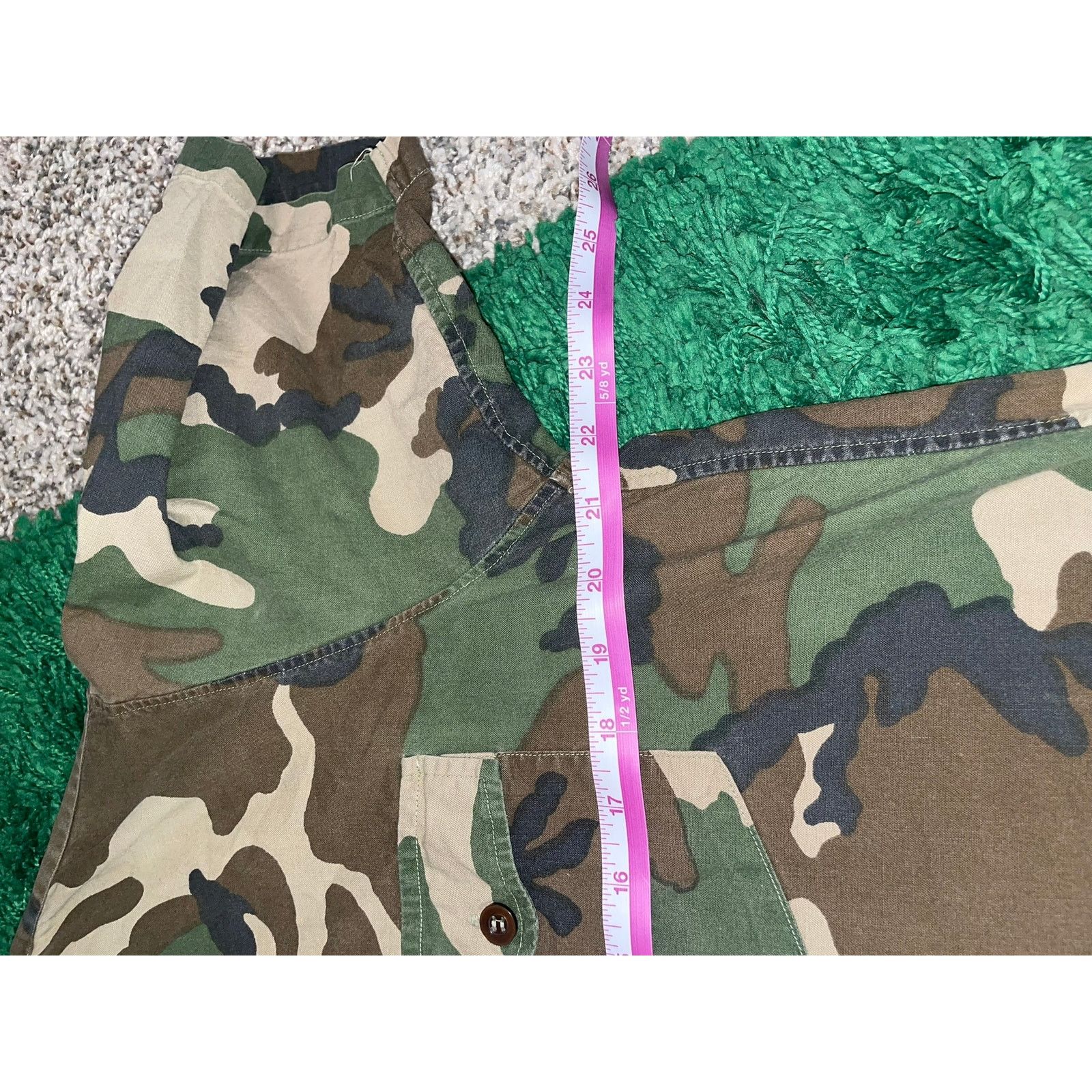 Black Sheep Vintage Camo Button Up Shirt Black Sheep Green Medium Size US M / EU 48-50 / 2 - 10 Thumbnail