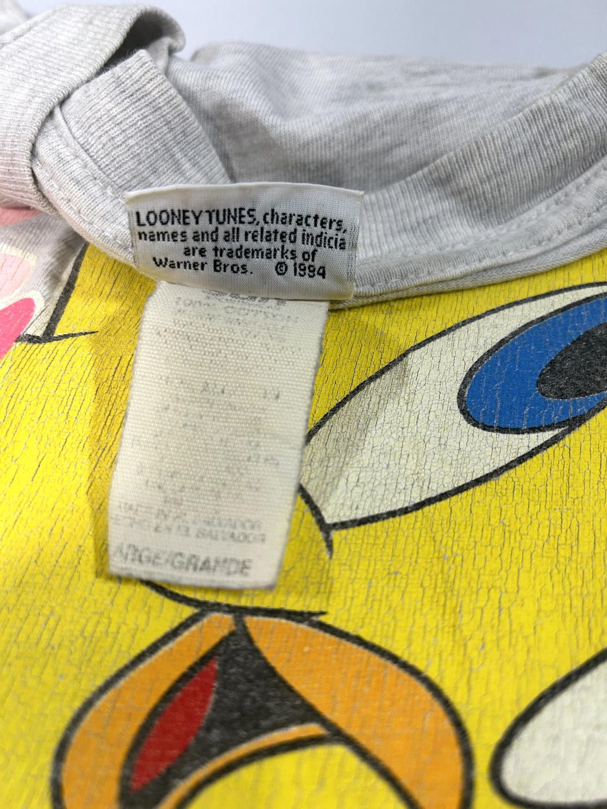 Designer Vintage 1995 Tweety Bird Looney Tunes Big Graphic T-Shirt Size US L / EU 52-54 / 3 - 5 Thumbnail