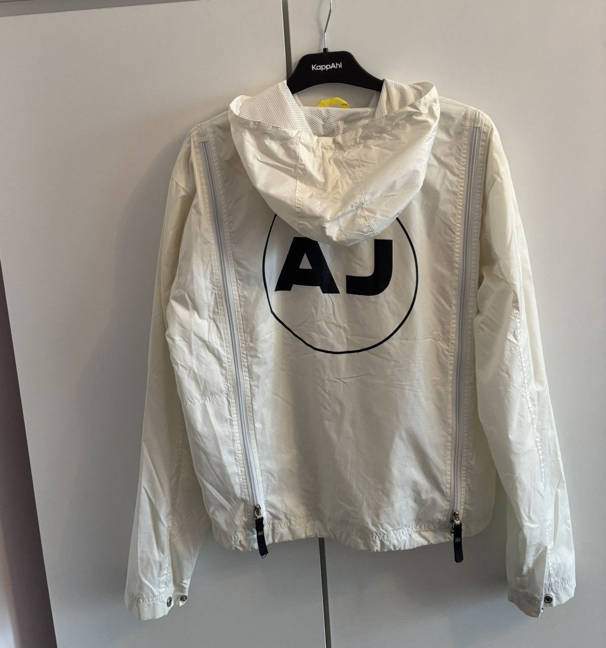 Armani 2000s Armani 5-zip AJ White Jacket Avantgarde Size US M / EU 48-50 / 2 - 2 Thumbnail
