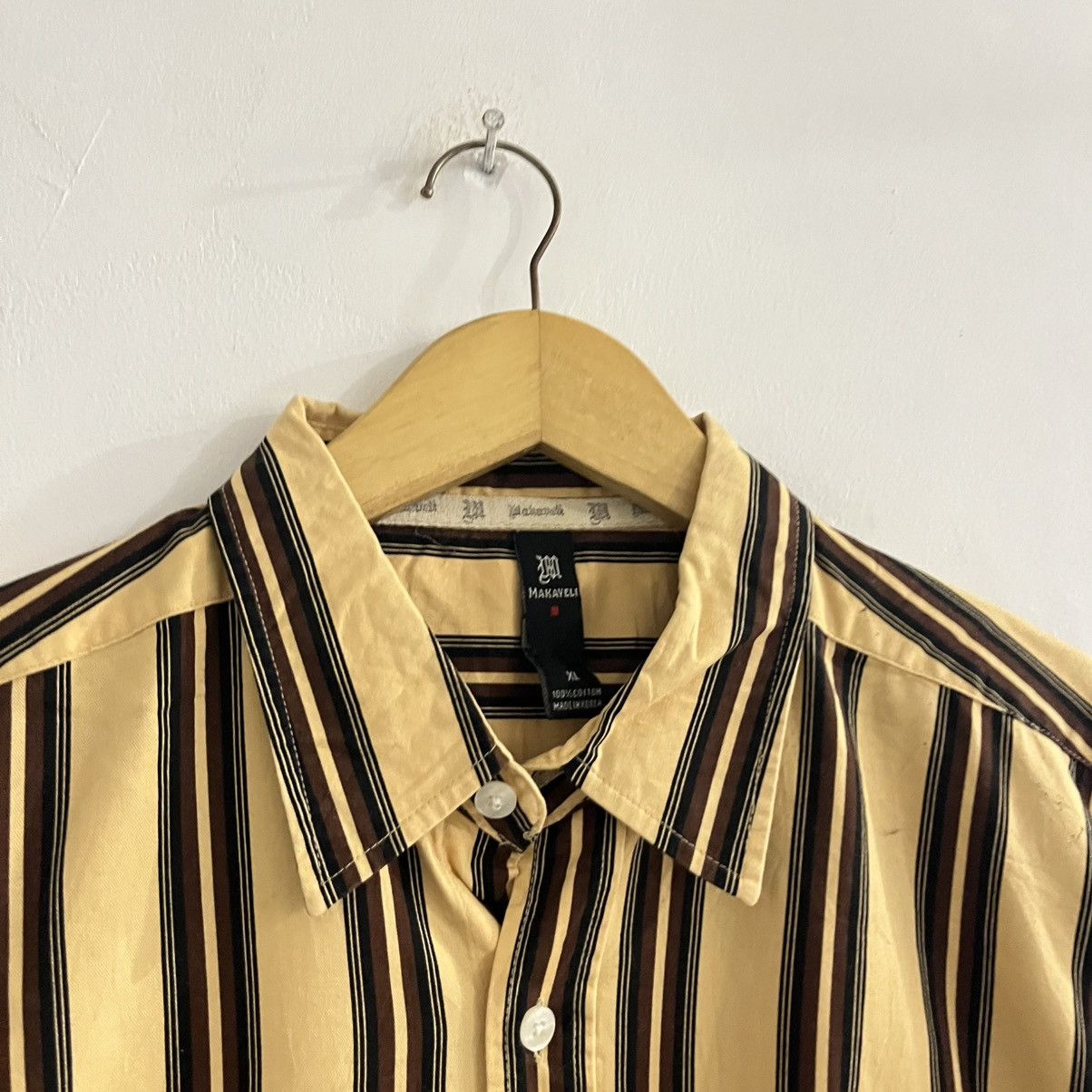 Japanese Brand Makayeli - LS Striped Button Up Shirt Size US XL / EU 56 / 4 - 4 Thumbnail