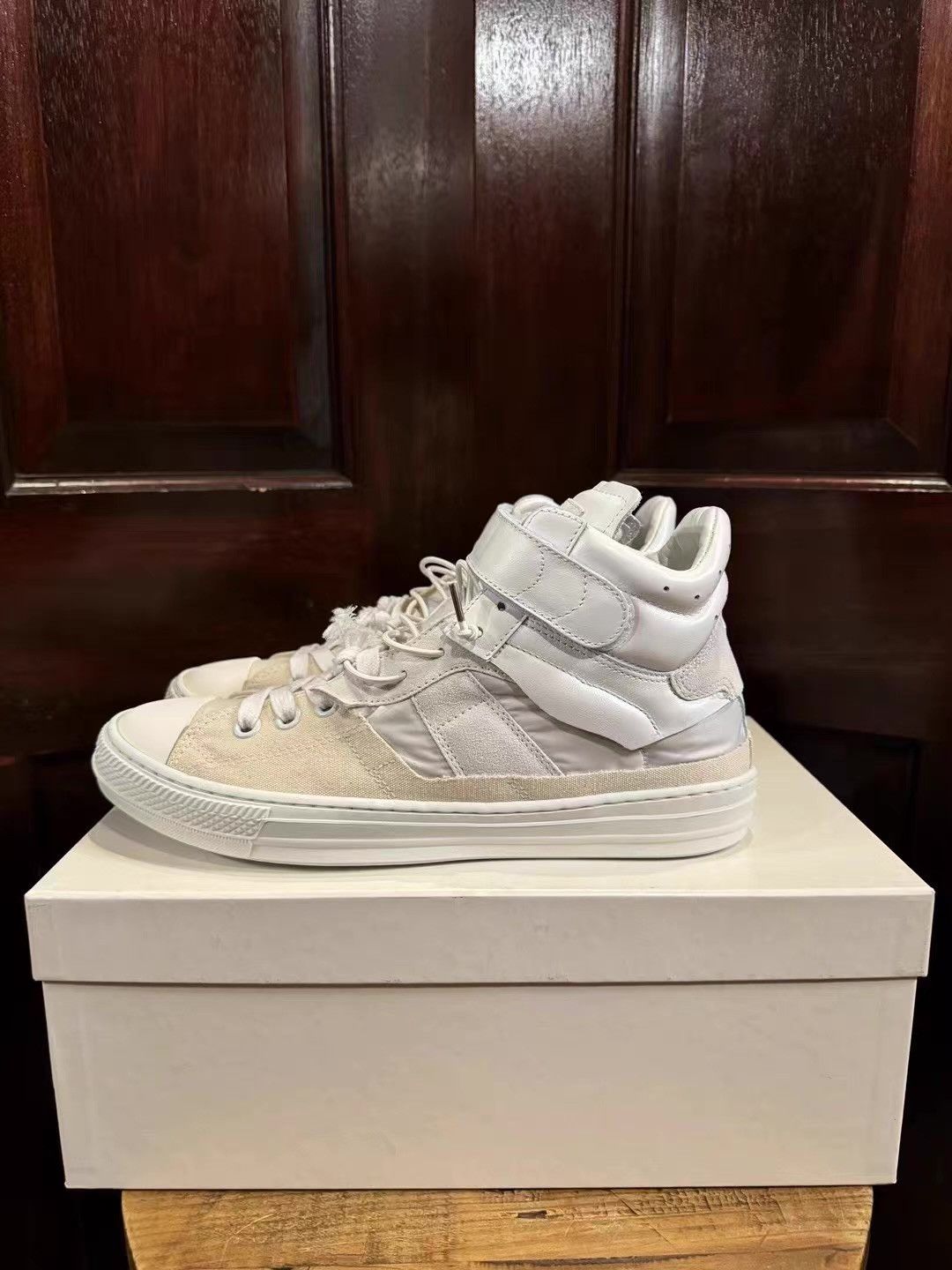 Maison Margiela Maison Margiela deconstructed buckle mid-top sneakers Ｑ25 Size US 6.5 / EU 39-40 - 4 Thumbnail