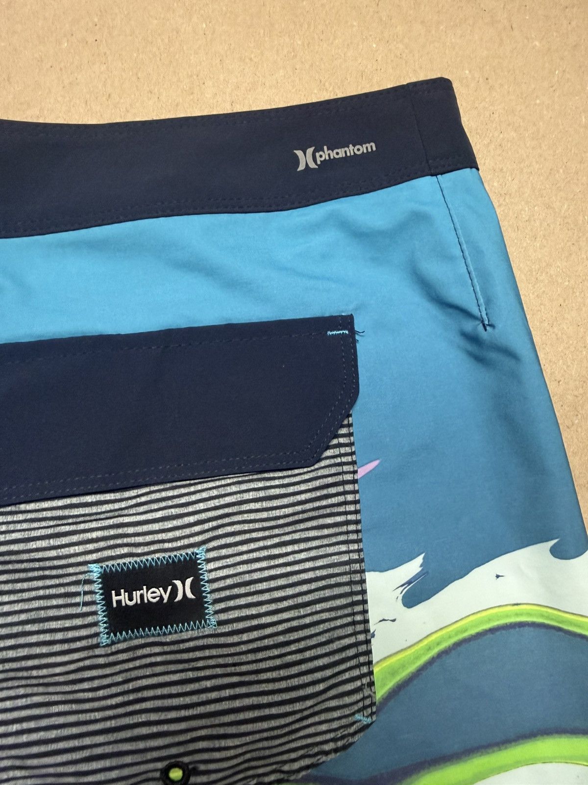 Hurley Hurley Phantom Beach Board shorts Multi Color size 38 Rare! Size US 38 / EU 54 - 3 Thumbnail