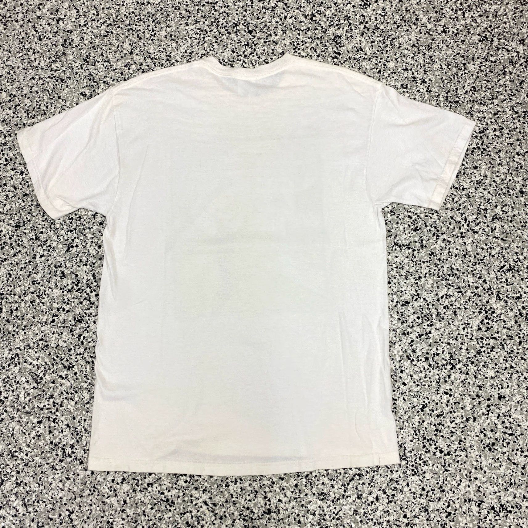 Delta VINTAGE 1996 Old Lady Cat Joke Humor Comedy T-Shirt Men's Large White Cat 80s Vintage Humor Graphic Print Size US L / EU 52-54 / 3 - 4 Thumbnail