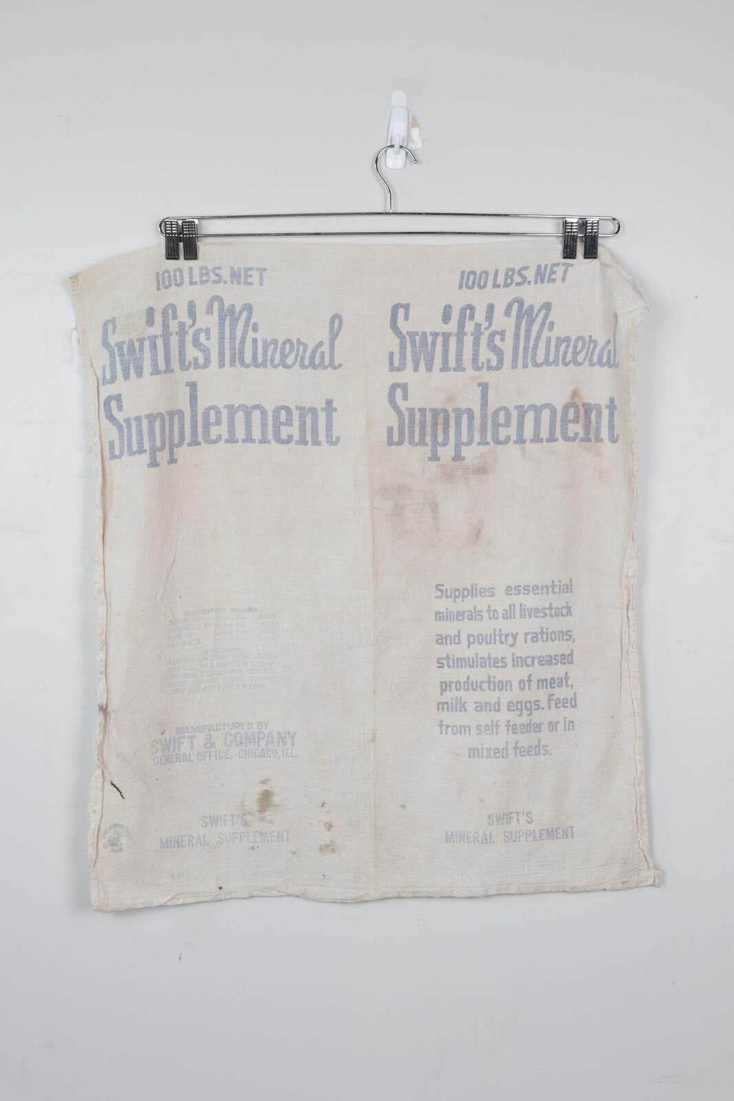Other 50's Swift Mineral Suppliment Canvas Cloth Size ONE SIZE - 1 Thumbnail