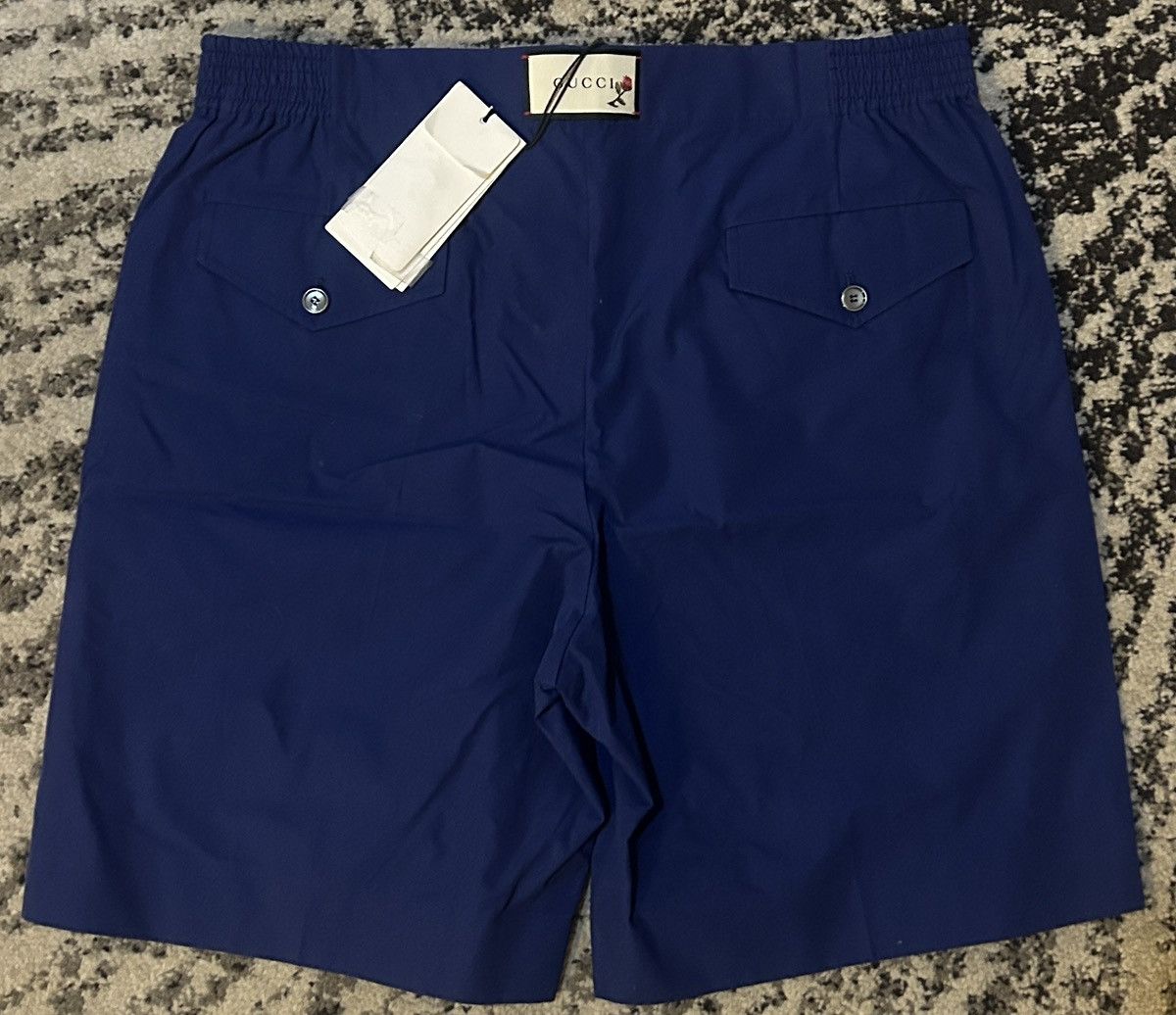 Gucci Gucci Heavy Cotton Popeline W/EMB Blue Print shorts Size US 36 / EU 52 - 9 Thumbnail