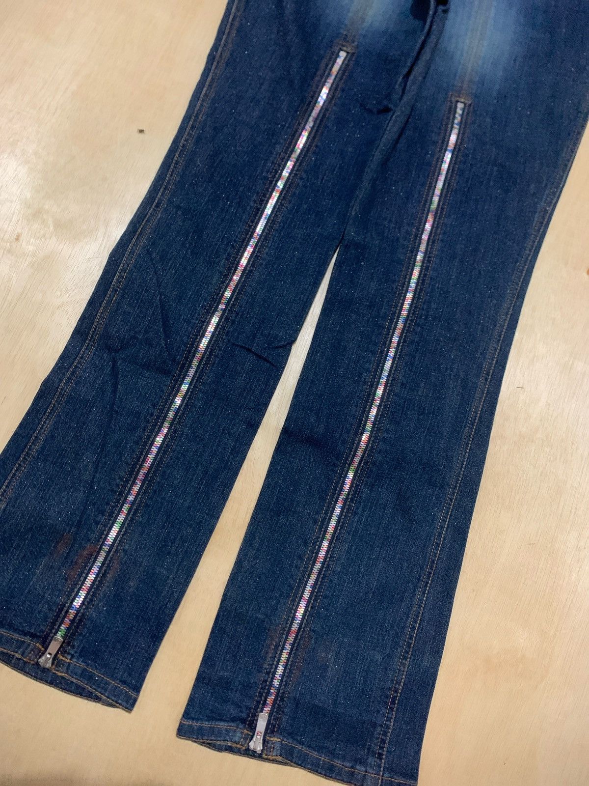 14th Addiction × 20471120 × Japanese Brand Vintage Japanese La Moda Goji Multi Zipper Denim Jeans Size US 30 / EU 46 - 7 Thumbnail