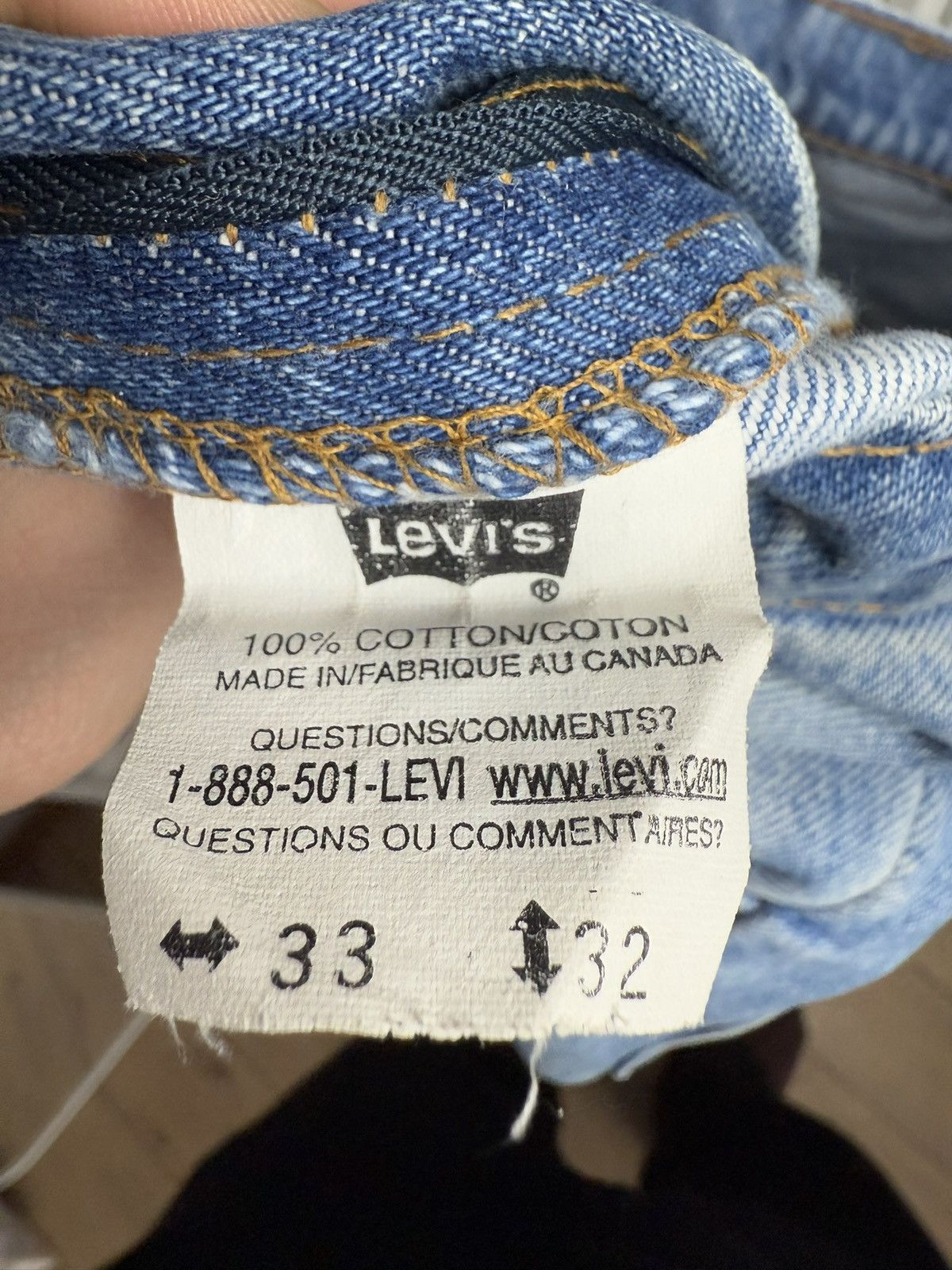 Levi's × Levi's Vintage Clothing × Vintage Vintage 90s Levis 619 orange tab baggy denim pants 33x32 80s Size US 33 - 8 Thumbnail