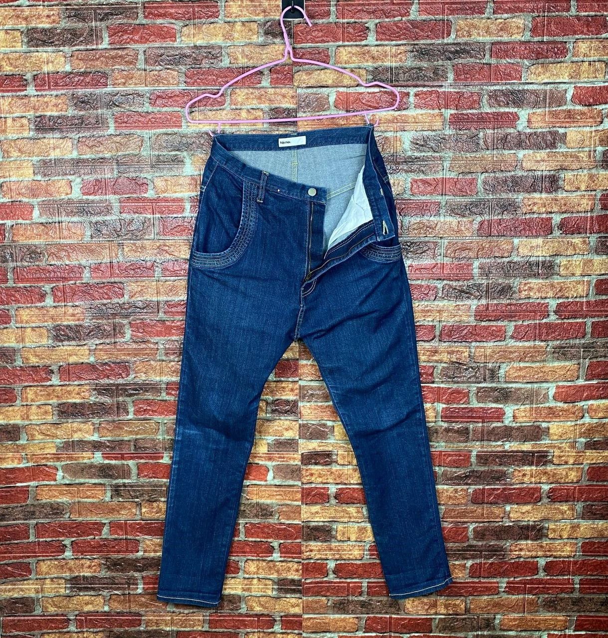 Issey Miyake × Ne-Net NET NET BY ISSEY MIYAKE DENIM MUSHROOM LOGO HIGHRISE SLIMFIT Size US 29 - 3 Thumbnail