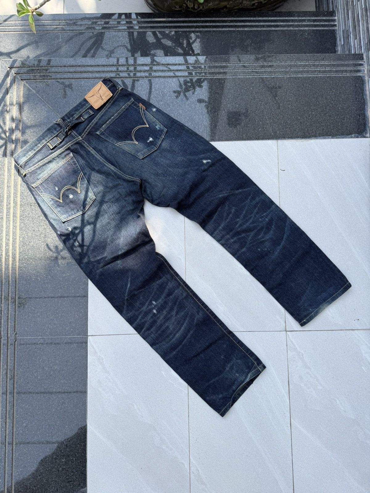 Edwin × Vintage 90’s EDWIN RARE JAPANESE BRAND RETRO Y2K POCKET LOGO DENIM Size US 29 - 1 Thumbnail