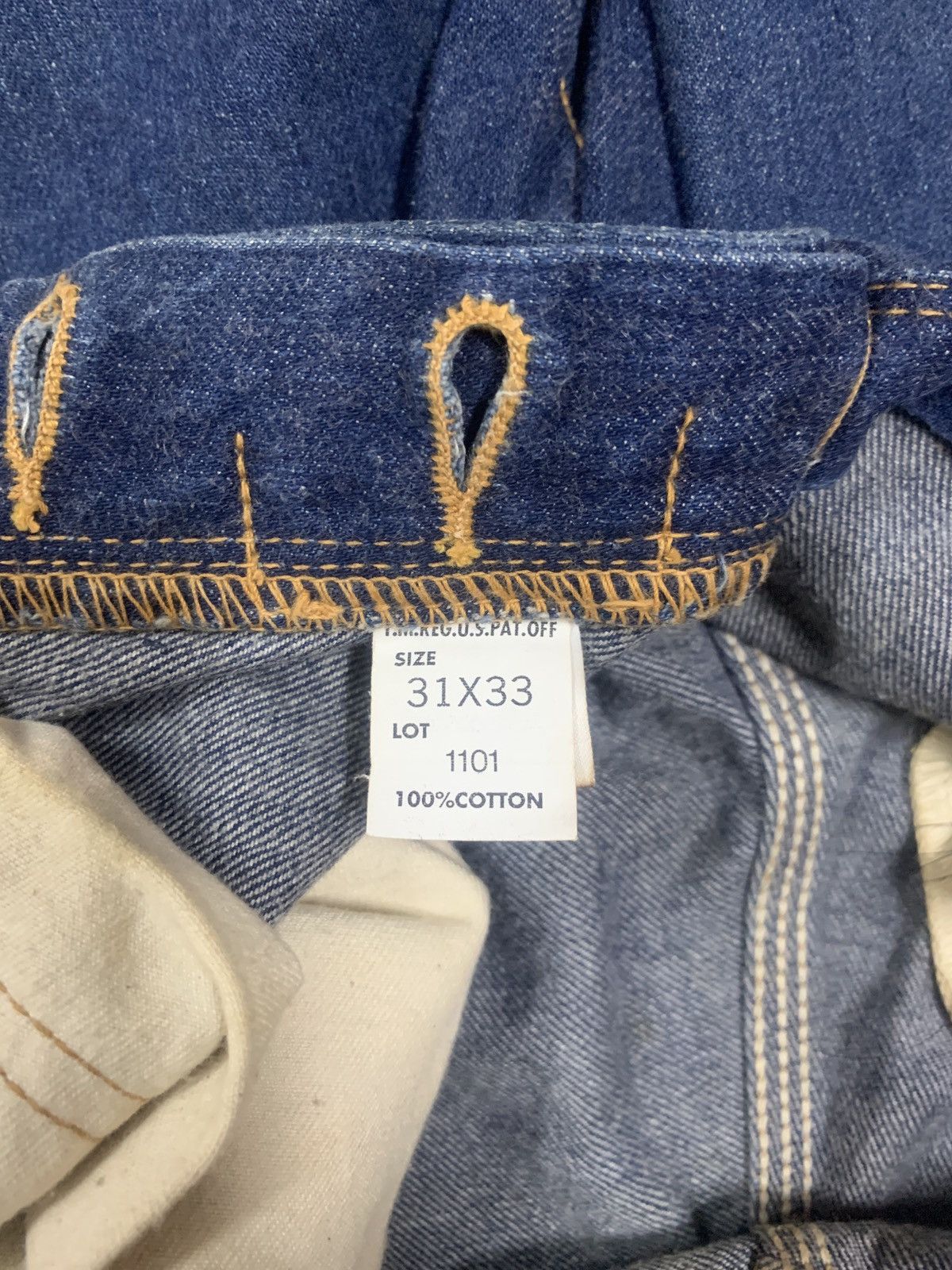 Lee Lee Cowboy 1101 Selvedge Buckleback Repro 30's Japan Jeans Size US 31 - 13 Thumbnail