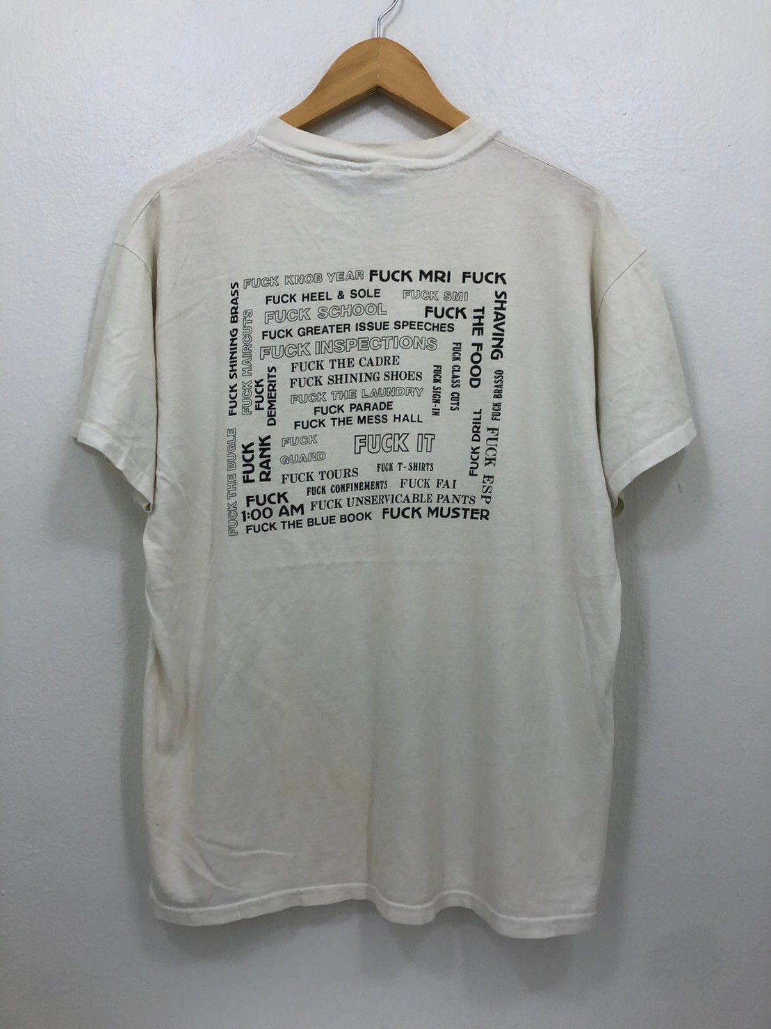 Vintage Vintage 90's FUCK Shirt Fuken CID BN Size US L / EU 52-54 / 3 - 3 Thumbnail