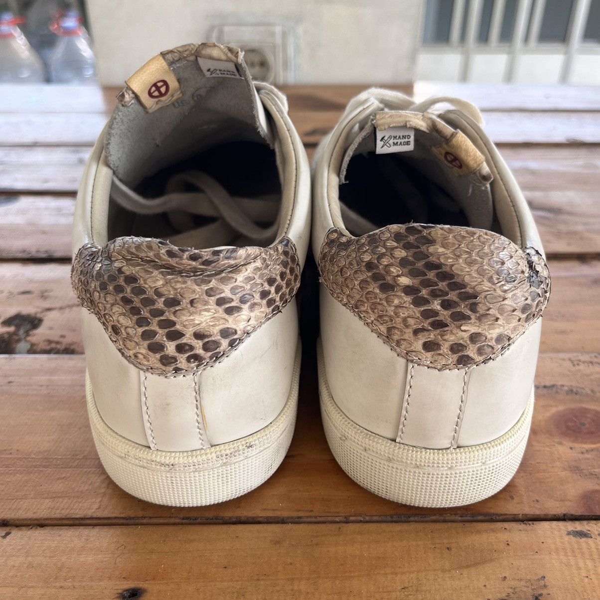 Visvim Visvim Foley-Folk Low Snake Skin Sneakers Size US 8.5 / EU 41-42 - 5 Thumbnail