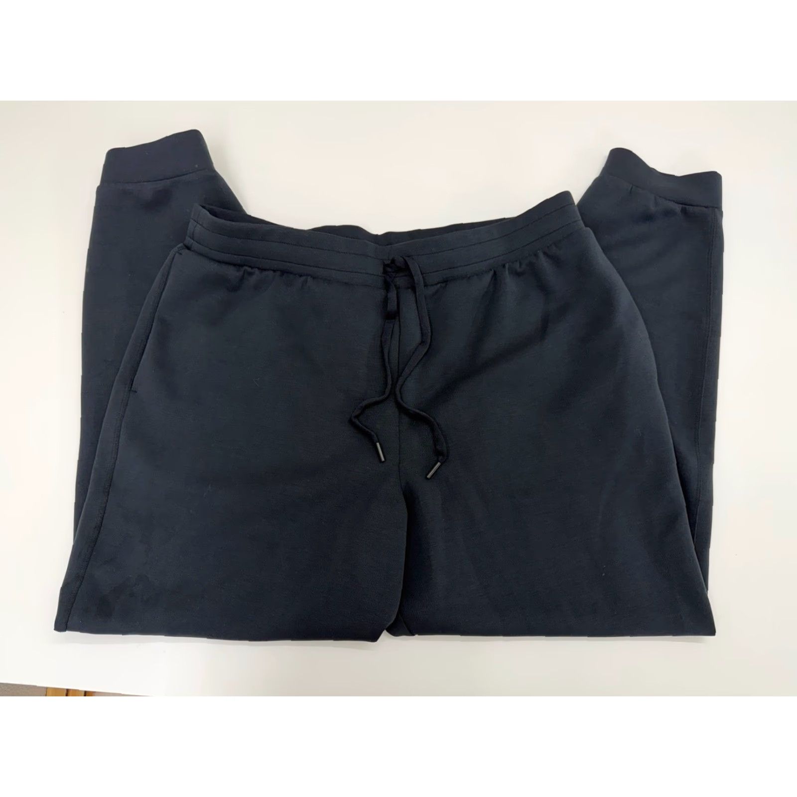 Vintage All In Motion Womens Jogger Pants XL Black Tappered Drawstring Size 40" / US 18 - 2 Thumbnail