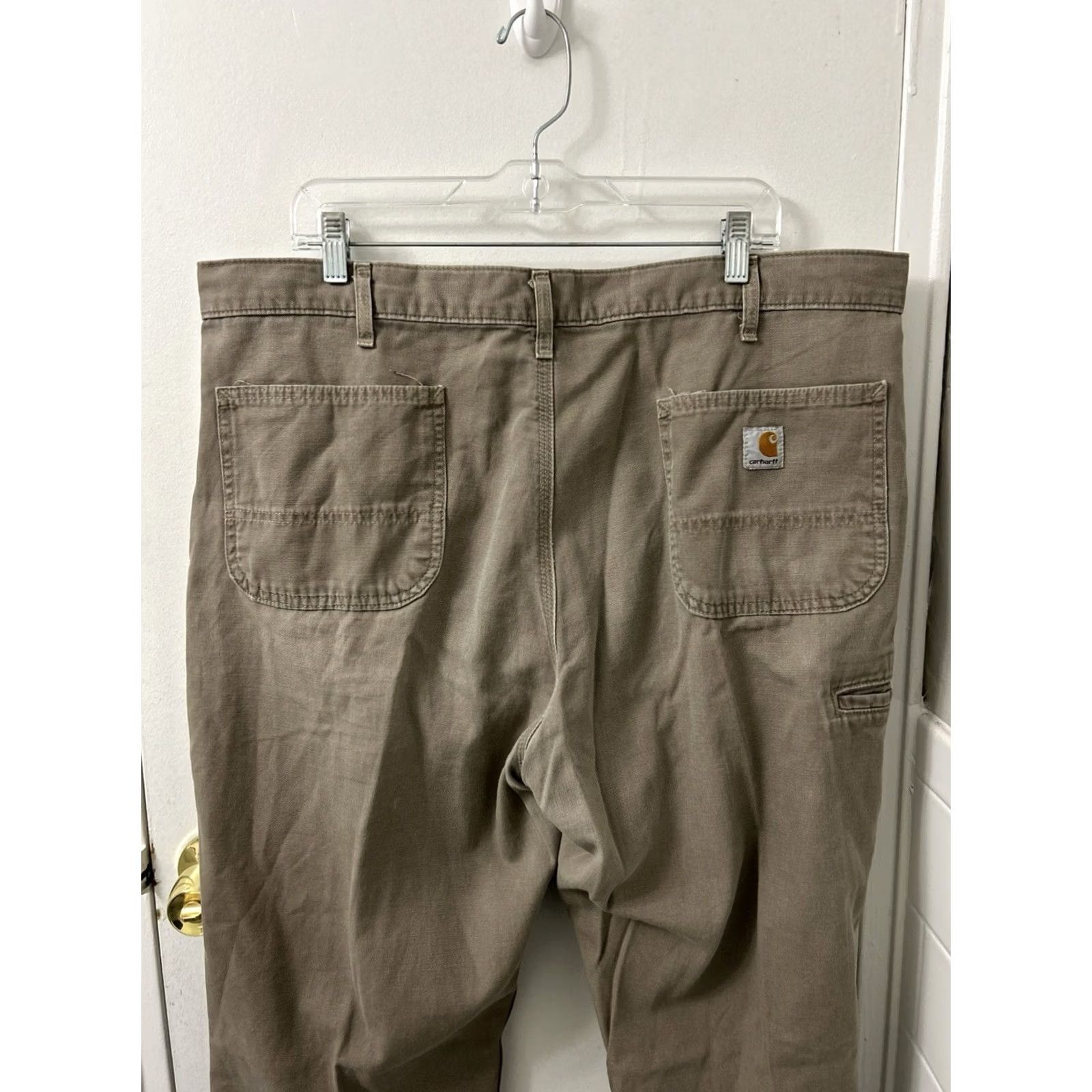 Carhartt VINTAGE Carhartt Work Pants Mens 40x34 Tan Relaxed Fit Canvas YKK Khaki Trousers Size US 40 / EU 56 - 6 Thumbnail