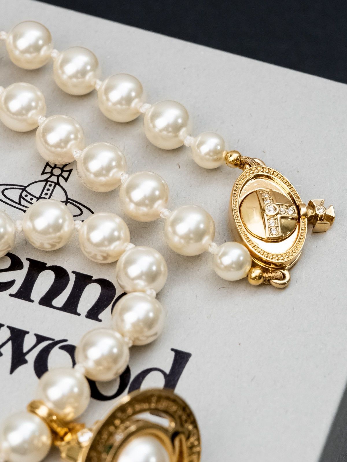 Vivienne Westwood Vivienne Westwood One Row Pearl Drop Choker Size ONE SIZE - 6 Thumbnail