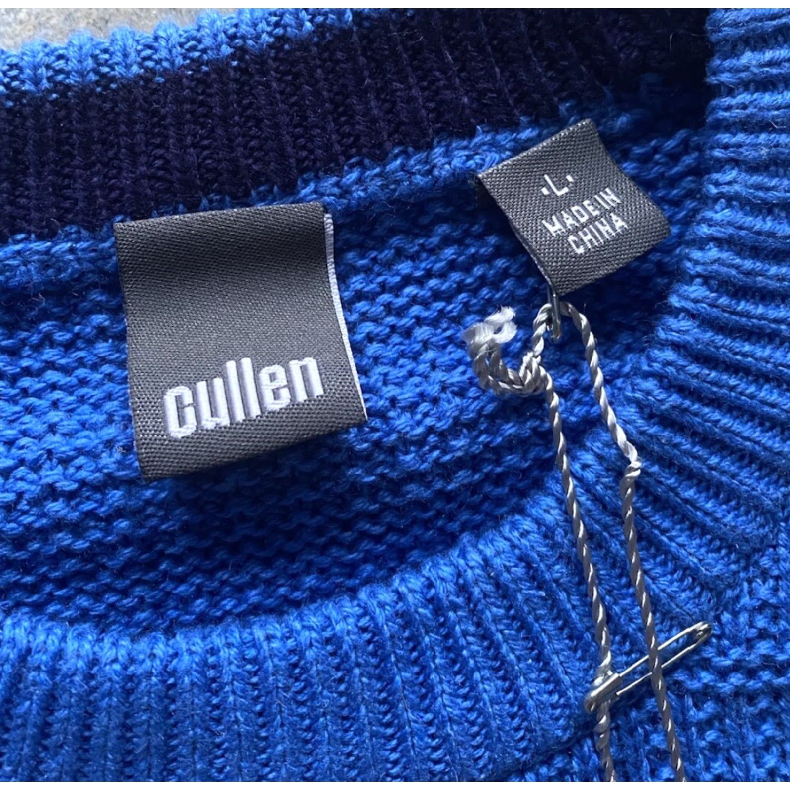 Vintage Cullen Sweater Women’s Blue Silk Cashmere Size L Pullover NWT New Size L / US 10 / IT 46 - 7 Thumbnail