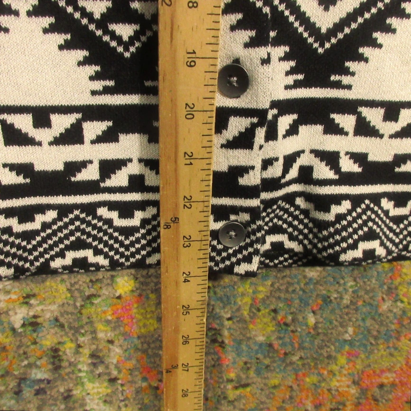 Chaps VINTAGE Chaps Sweater Vest Shirt Adults M Black White Southwestern Aztec Cowgirl Western EUC Size M / US 6-8 / IT 42-44 - 5 Thumbnail