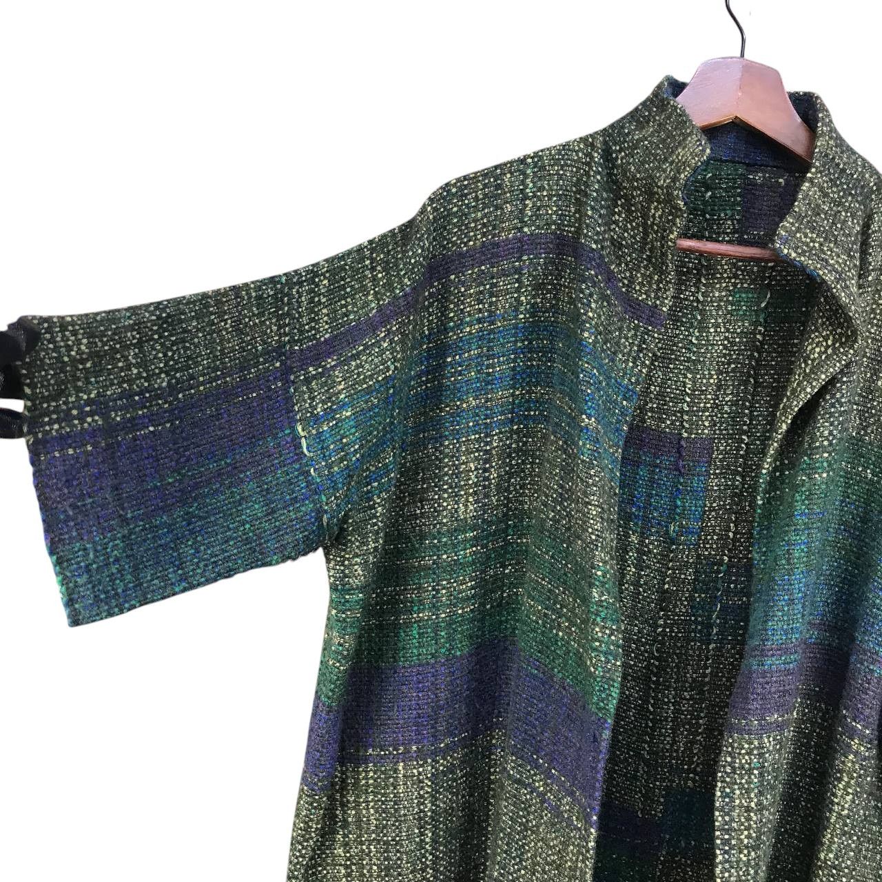 Japanese Brand JAPANESE MINIMALIST BUTTONLESS TWEED COLORBLOCK SHORTSLEEVE Size US M / EU 48-50 / 2 - 5 Thumbnail