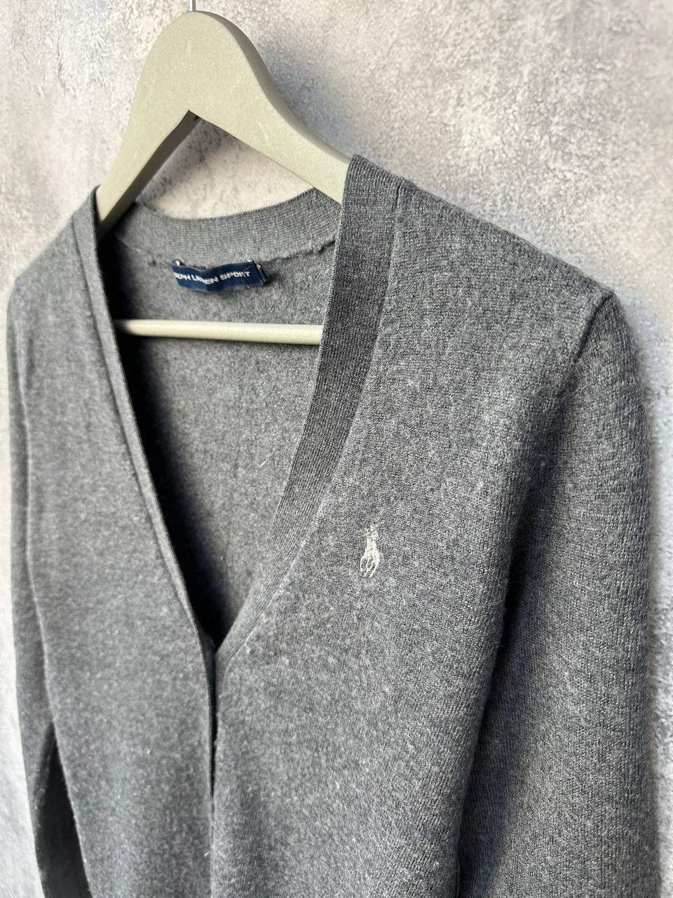 Ralph Lauren Sport × Vintage Ralph Lauren Sport Wool Cardigan Vintage Gray Long Sleeve Size M / US 6-8 / IT 42-44 - 6 Thumbnail